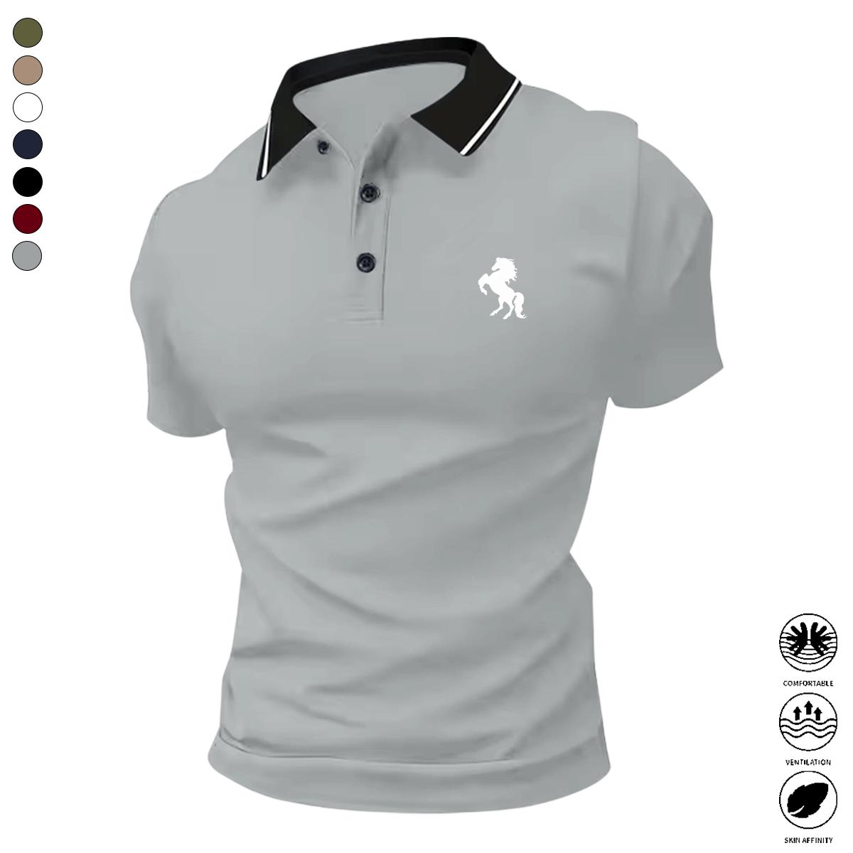 Men's Classic Stretch Short Sleeve Polo Shirt