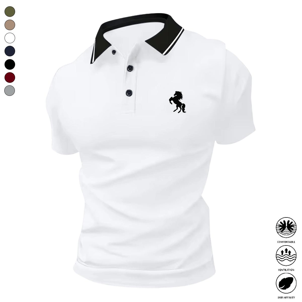 Men's Classic Stretch Short Sleeve Polo Shirt