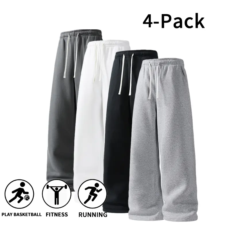 Men's Ultra-Soft Wide-Leg Athletic Sweatpants