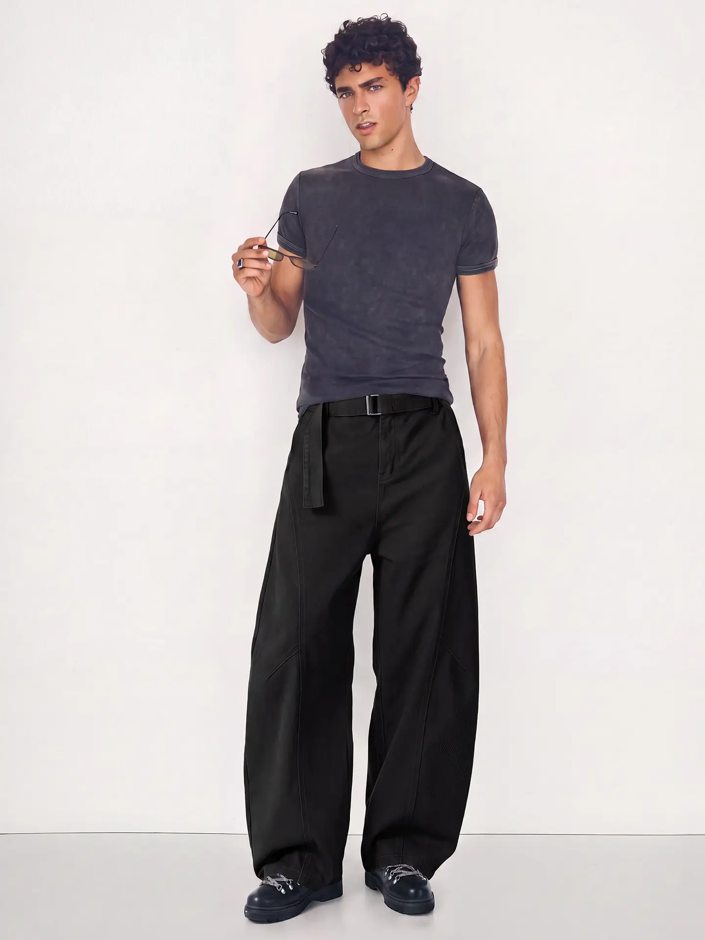 Men's Vintage Cotton Wide-Leg Pants