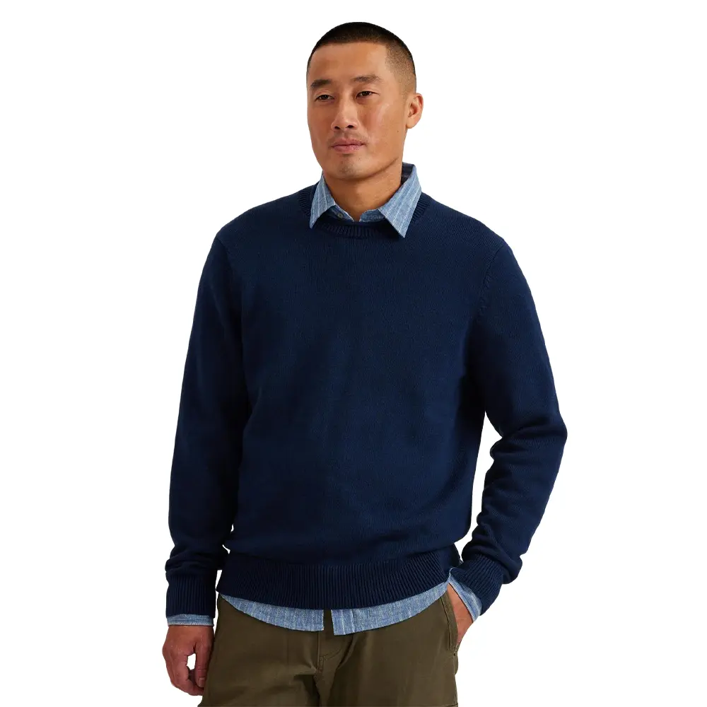 Men's Classic Cotton-Blend Roll Neck Sweater