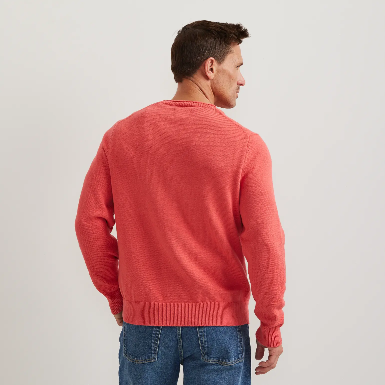 Men's Classic Cotton-Blend Roll Neck Sweater