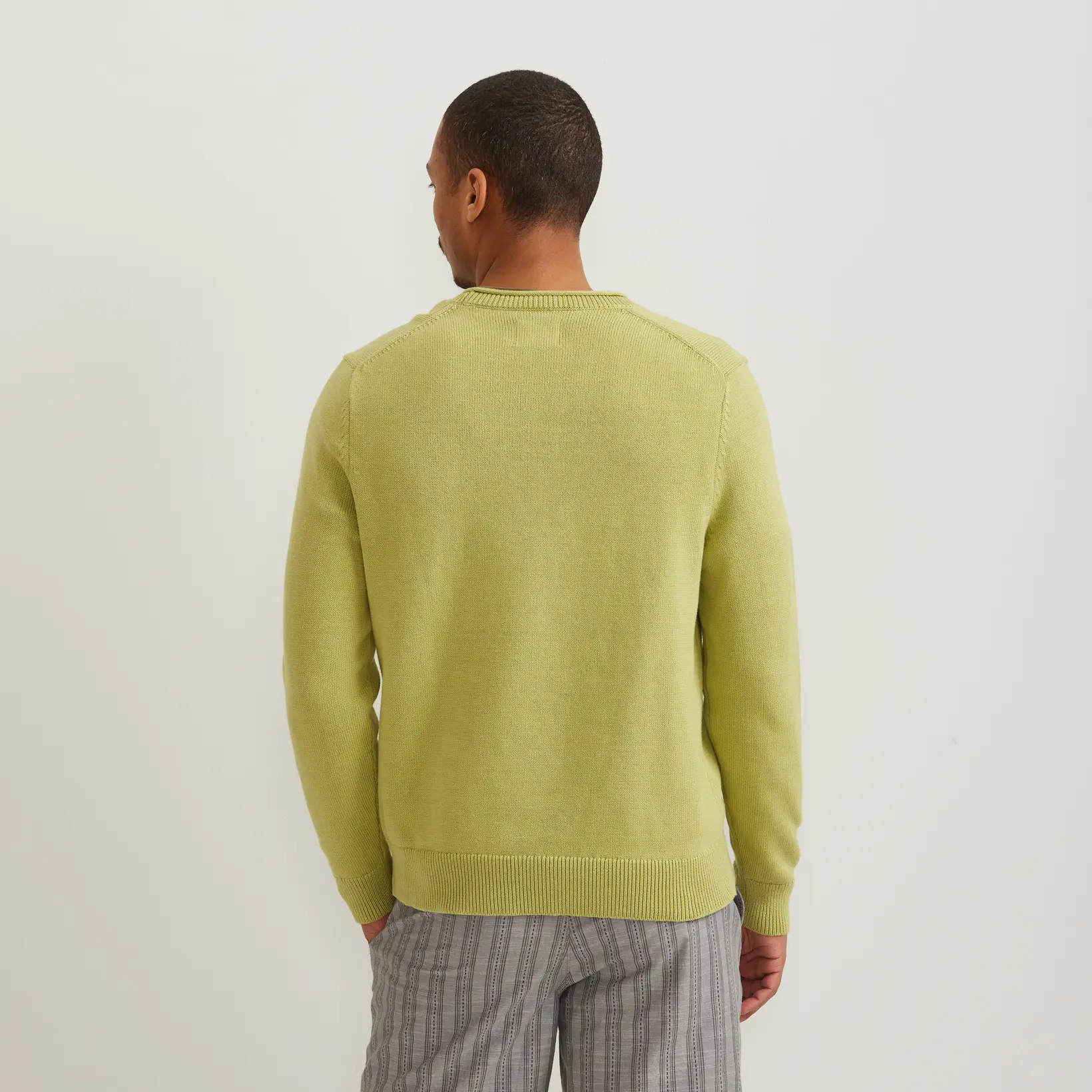 Men's Classic Cotton-Blend Roll Neck Sweater