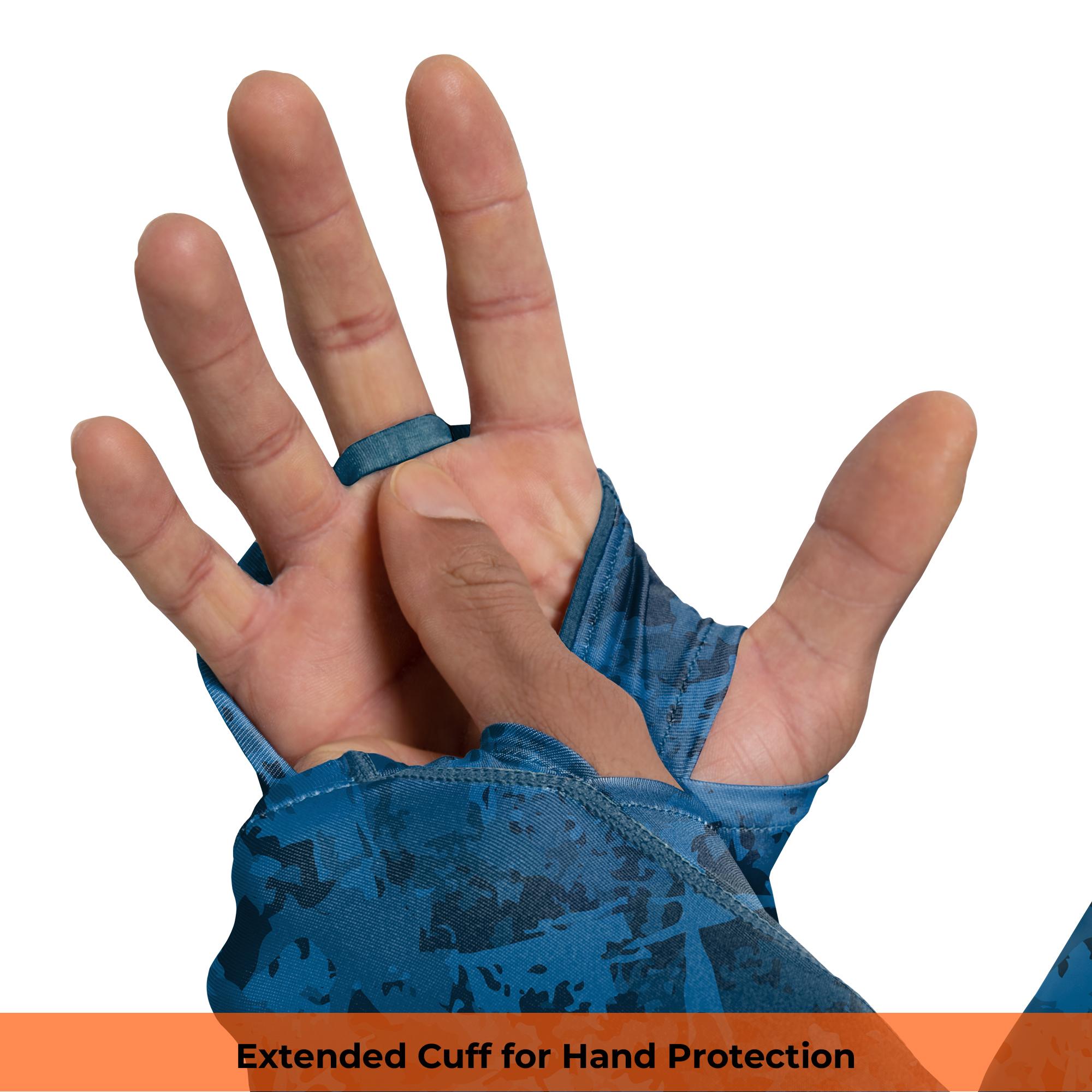 【FathersDayGift】RODEEL 934 Sun Hoodie Shirts w/ UV Detection Logo Mask Neck Gaiter Thumbhole Men UPF 100+ Sun Protection Long Sleeve Lightweight Quick Dry Moisture Wicking Breathable Athletic Activewear for Outdoor Fishing Boating Roofing, summervibes