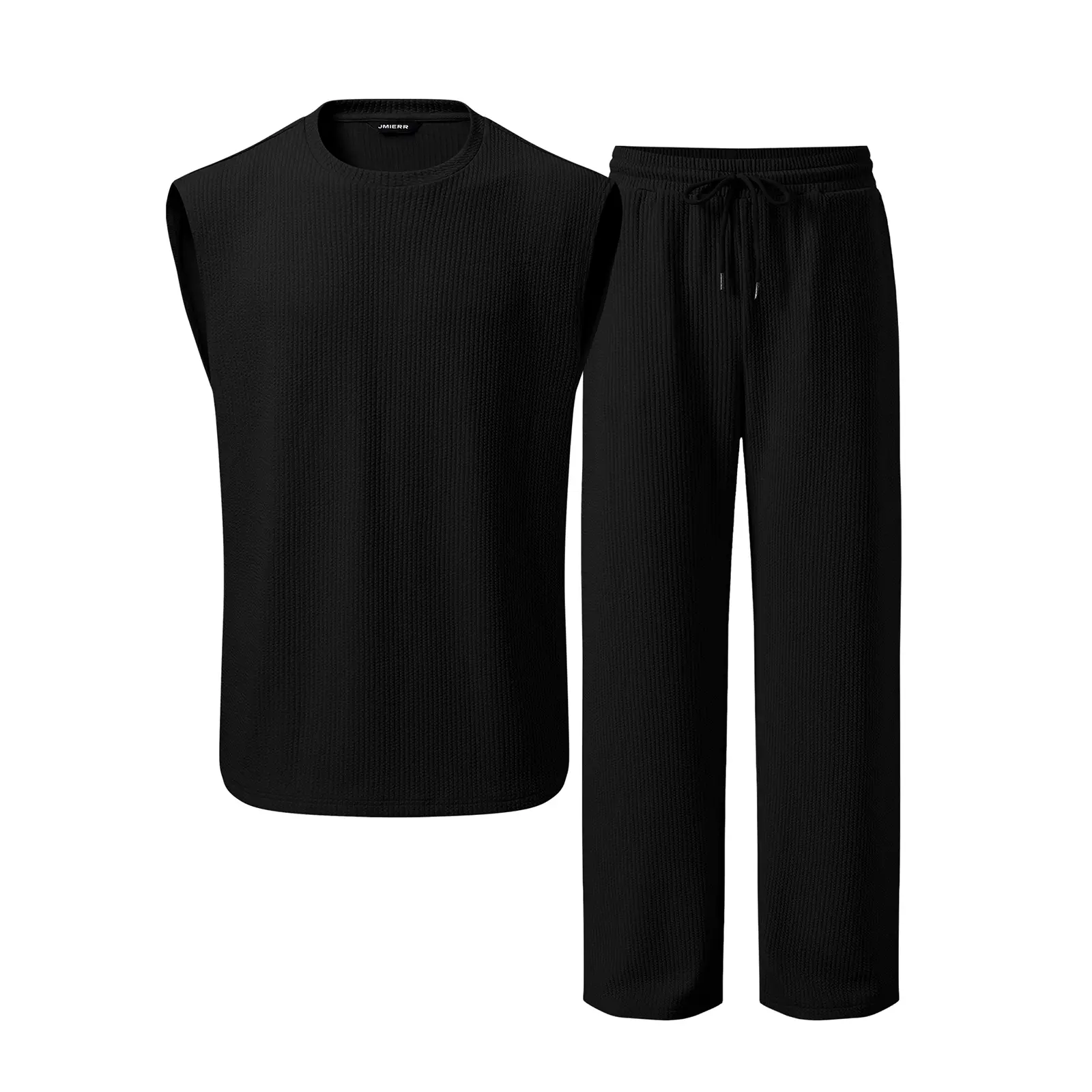 Men's Rib-Knit Sleeveless 2-Piece Lounge Set