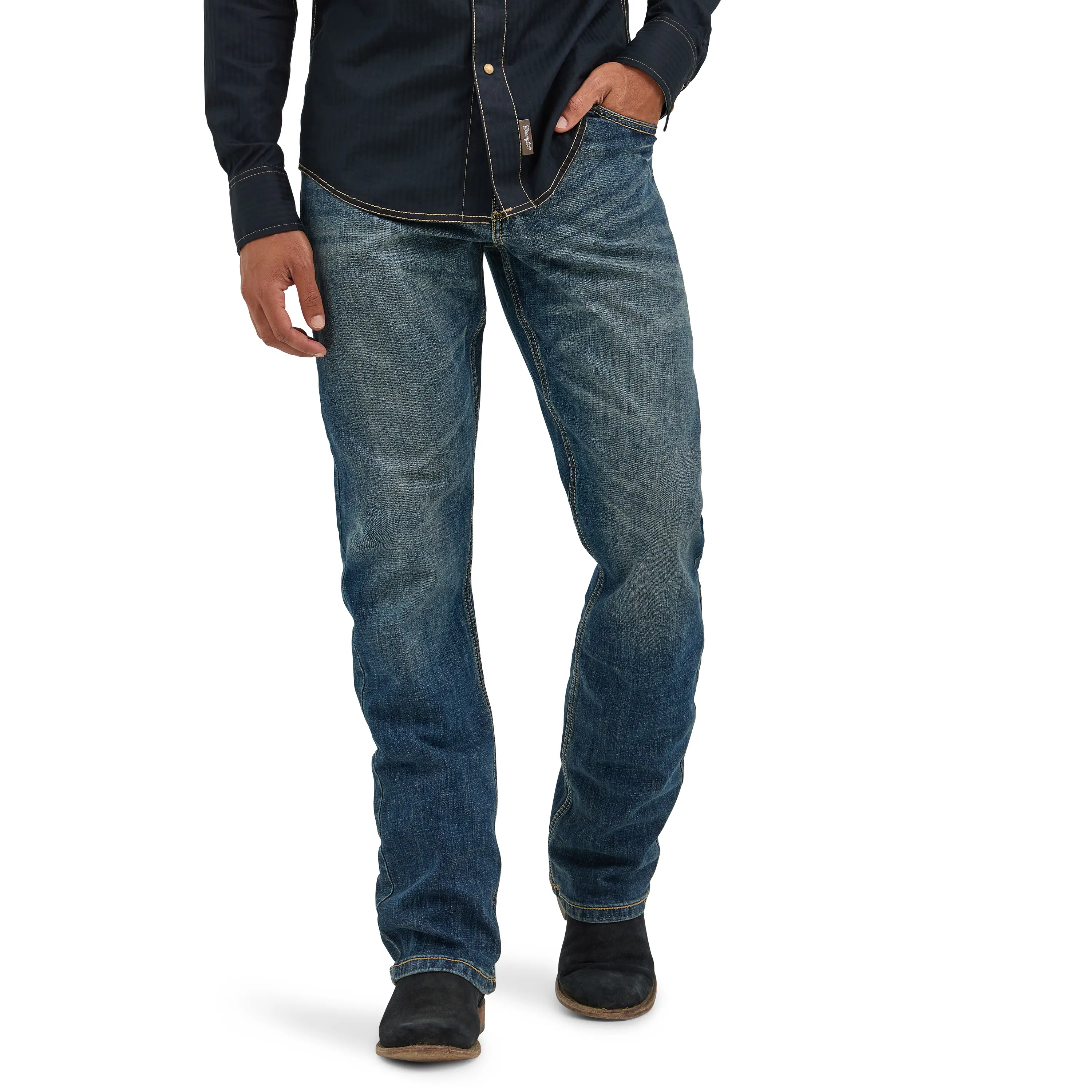 Men's Slim Fit Stretch Bootcut Jeans