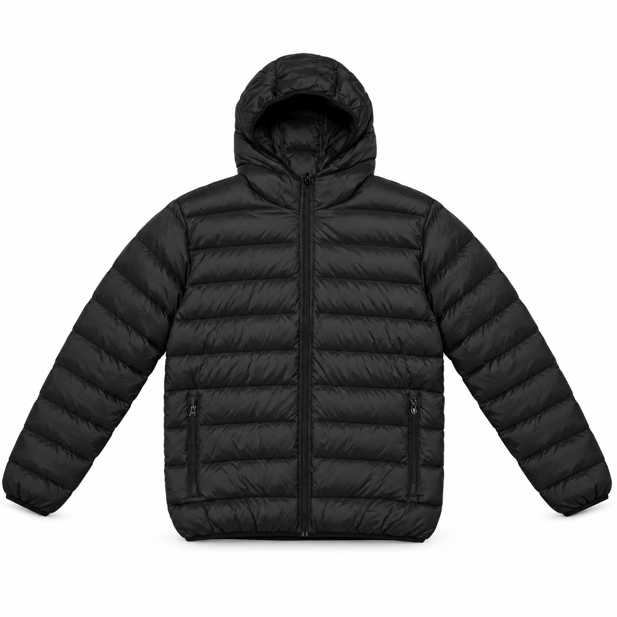Men's Lightweight Hooded Puffer Jacket Multipack - Quilted Zip-Up Everyday Outerwear