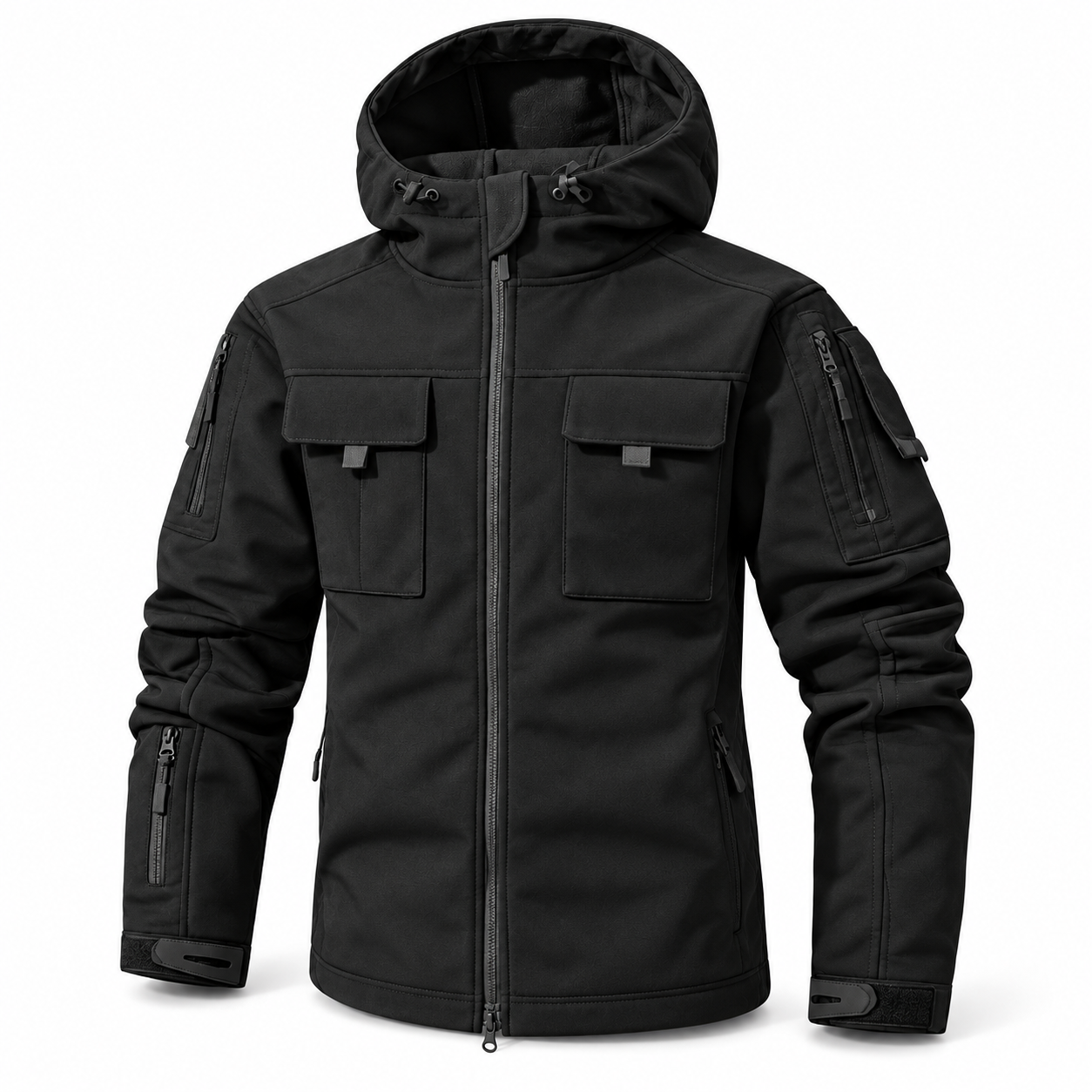 Men's Hooded Multi-Pocket Jacket
