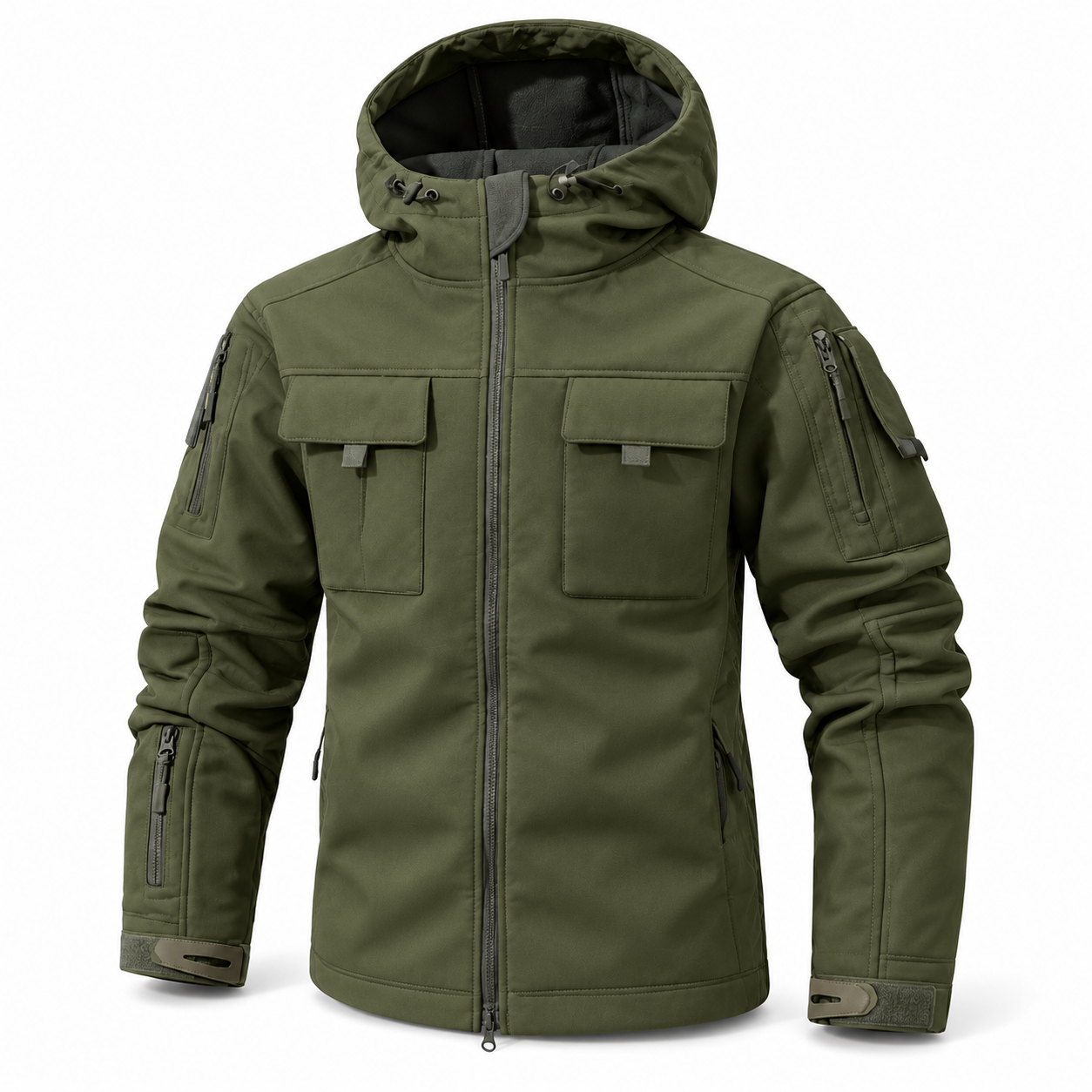 Men's Hooded Multi-Pocket Jacket