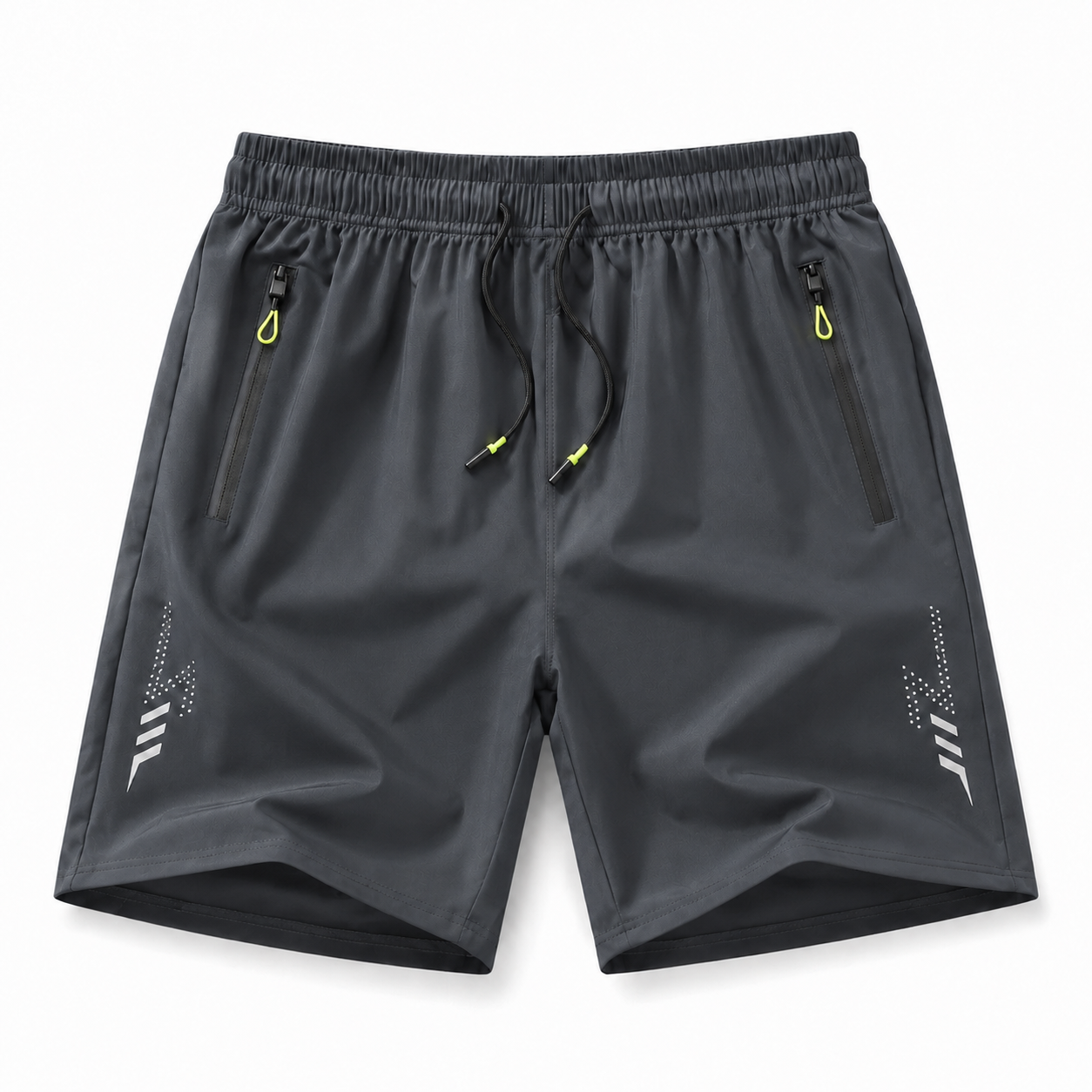 Men's Lightweight Quick-Dry Zip-Pocket Athletic Shorts Multi-Pack