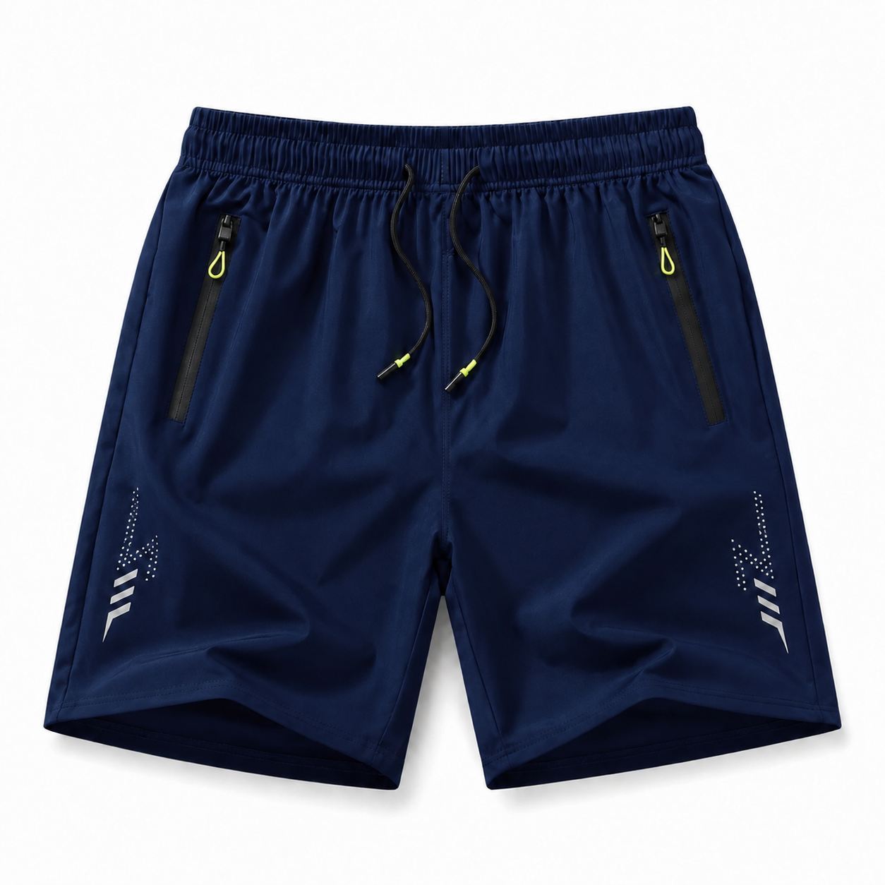 Men's Lightweight Quick-Dry Zip-Pocket Athletic Shorts Multi-Pack
