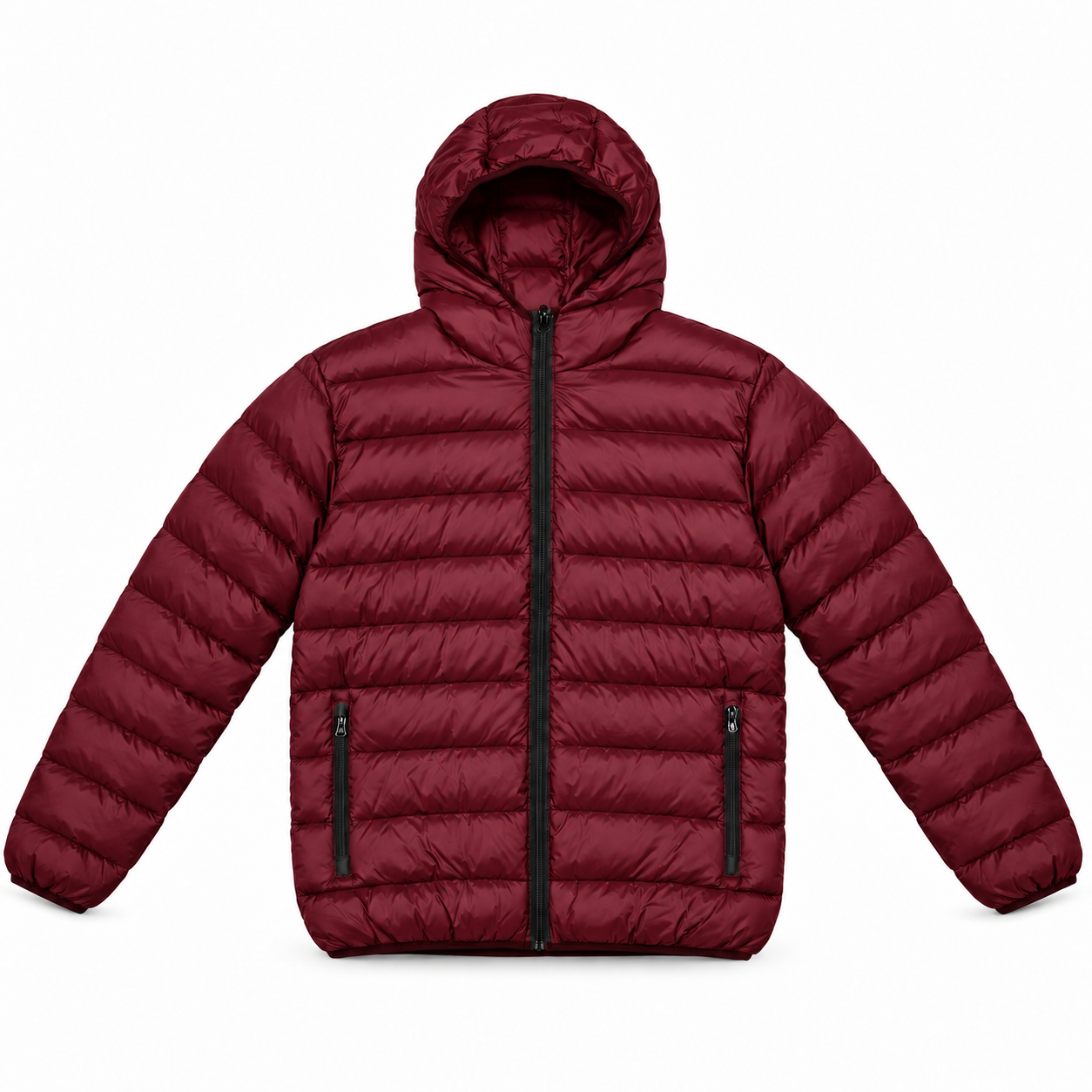 Men's Lightweight Hooded Puffer Jacket Multipack - Quilted Zip-Up Everyday Outerwear