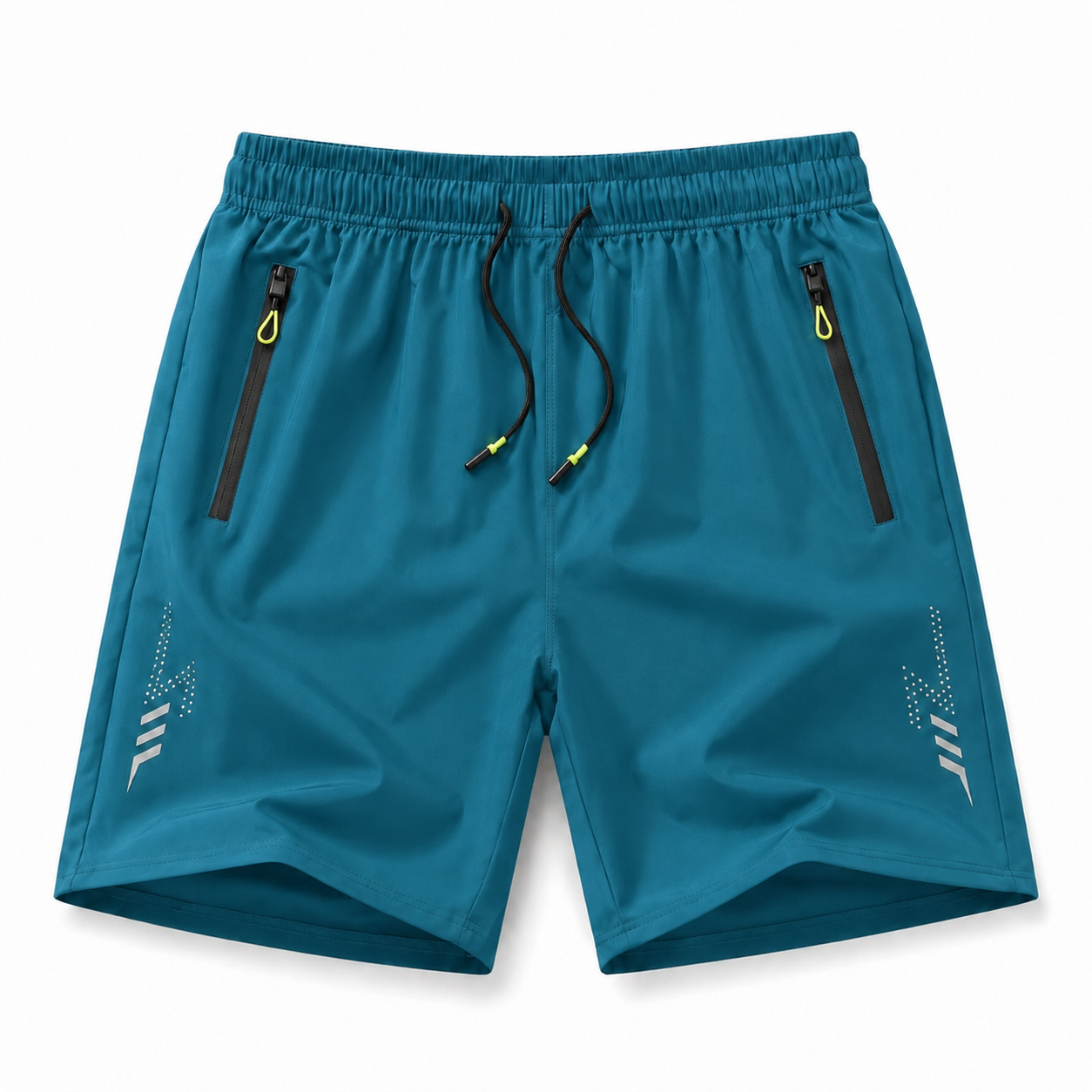 Men's Lightweight Quick-Dry Zip-Pocket Athletic Shorts Multi-Pack