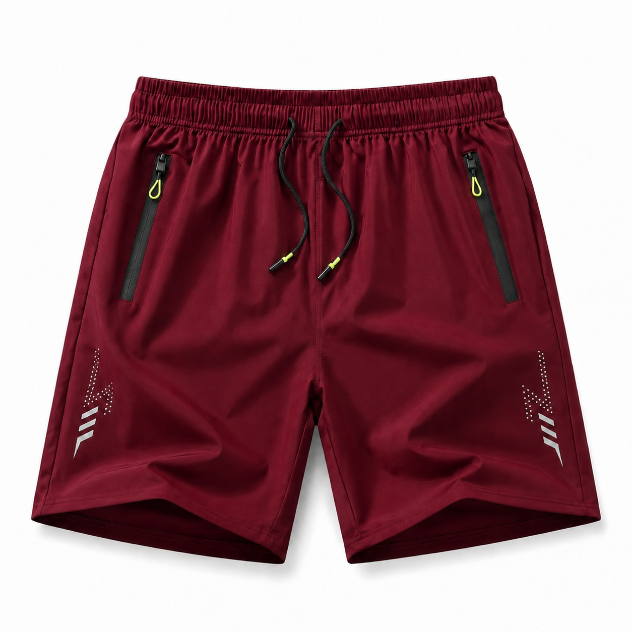 Men's Lightweight Quick-Dry Zip-Pocket Athletic Shorts Multi-Pack