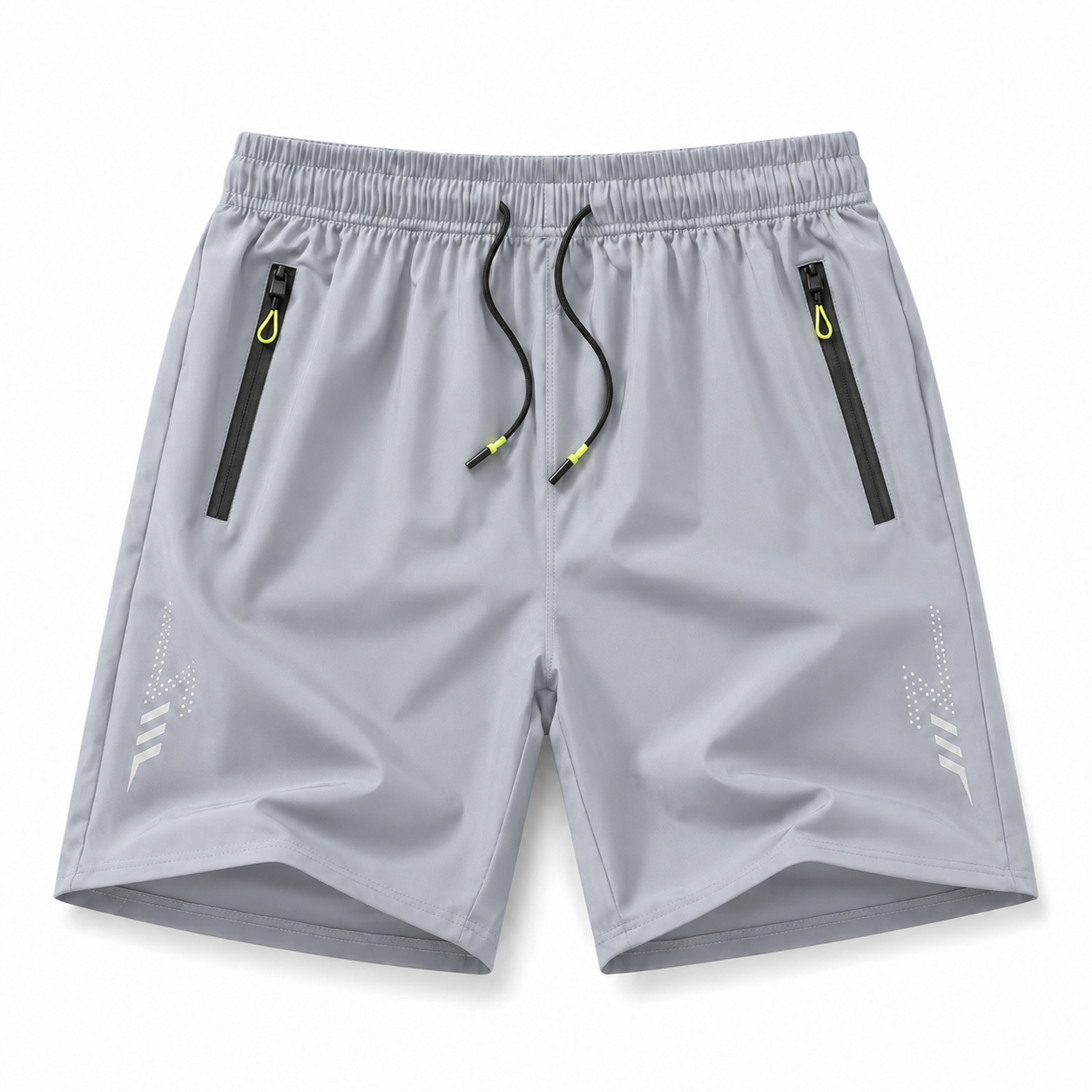 Men's Lightweight Quick-Dry Zip-Pocket Athletic Shorts Multi-Pack