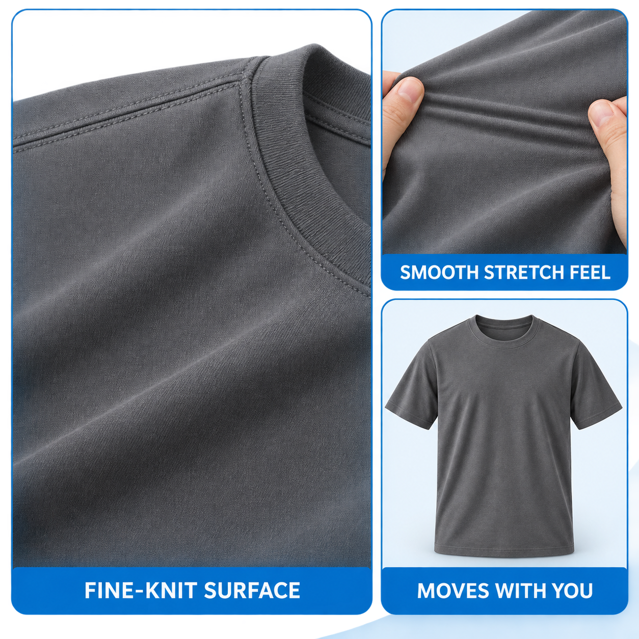 Men's Soft Stretch Crewneck T-Shirt Multipack