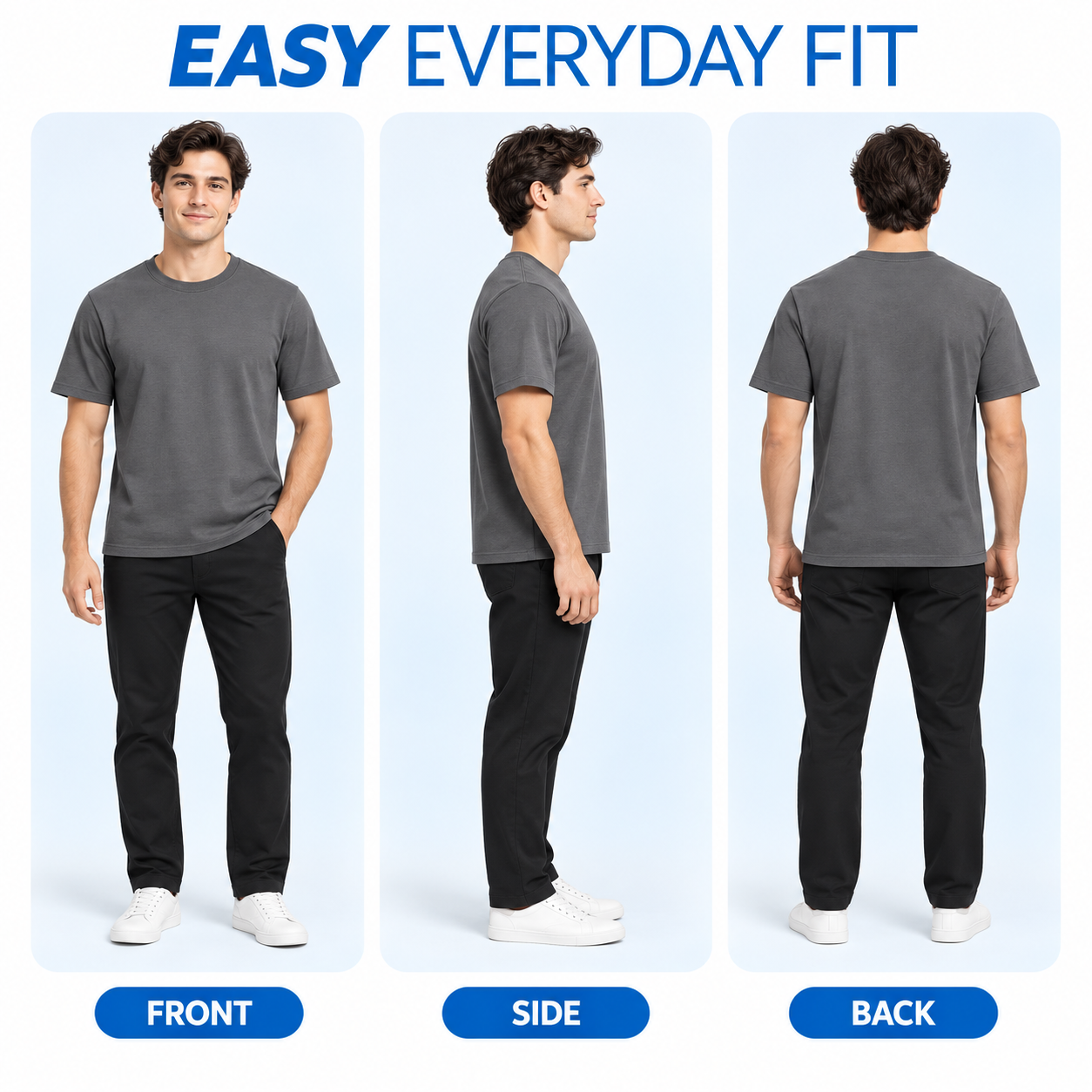 Men's Soft Stretch Crewneck T-Shirt Multipack