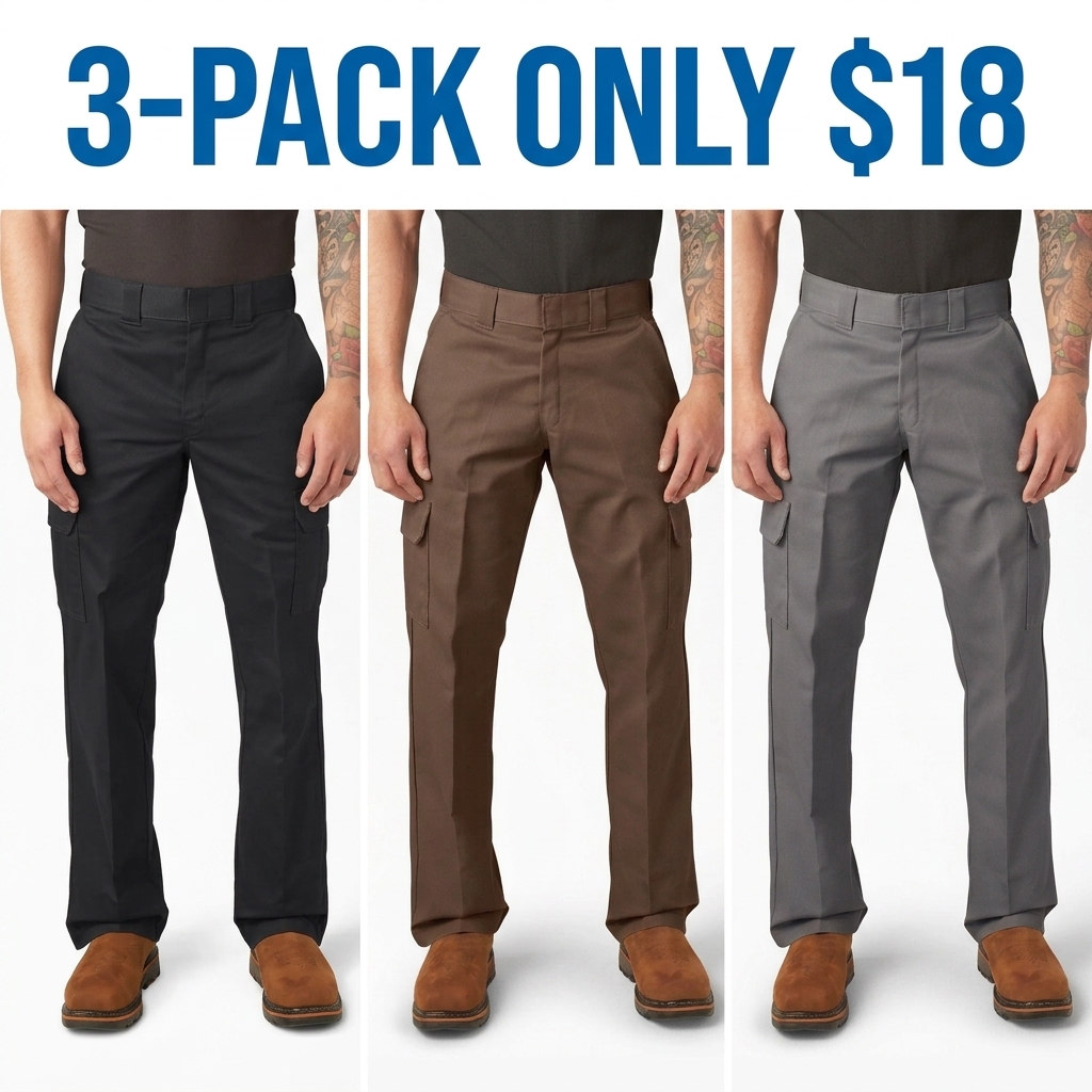 Men's Relaxed Fit Utility Cargo Work Pants