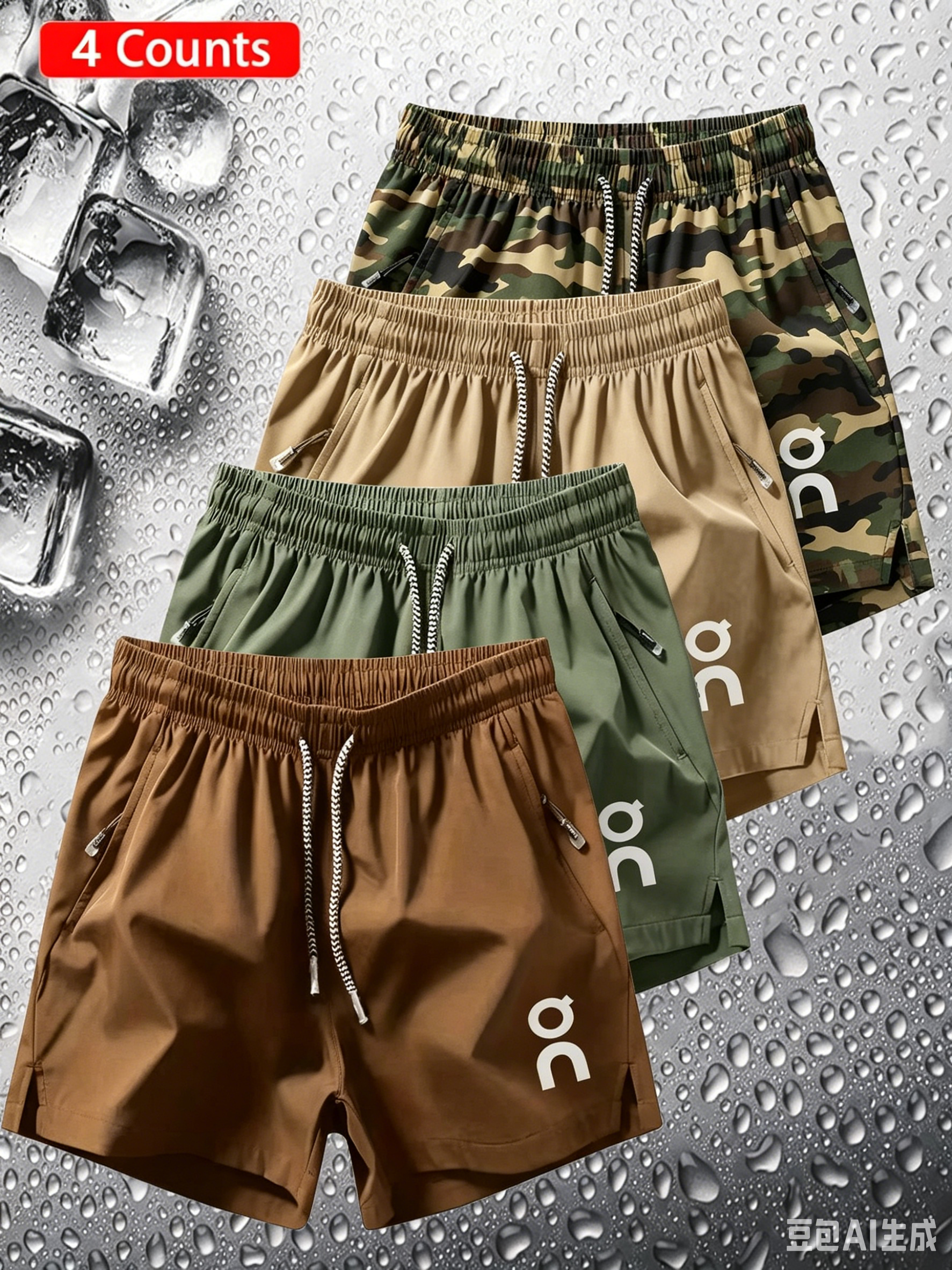 Outdoor Casual Ice-Feel Athleisure Shorts