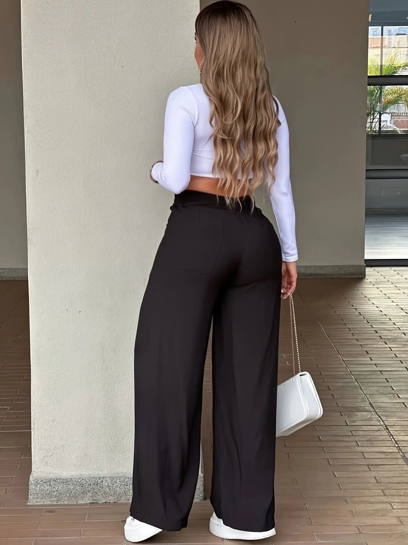 2026 New Women's Wide Leg Casual Pants Trouser