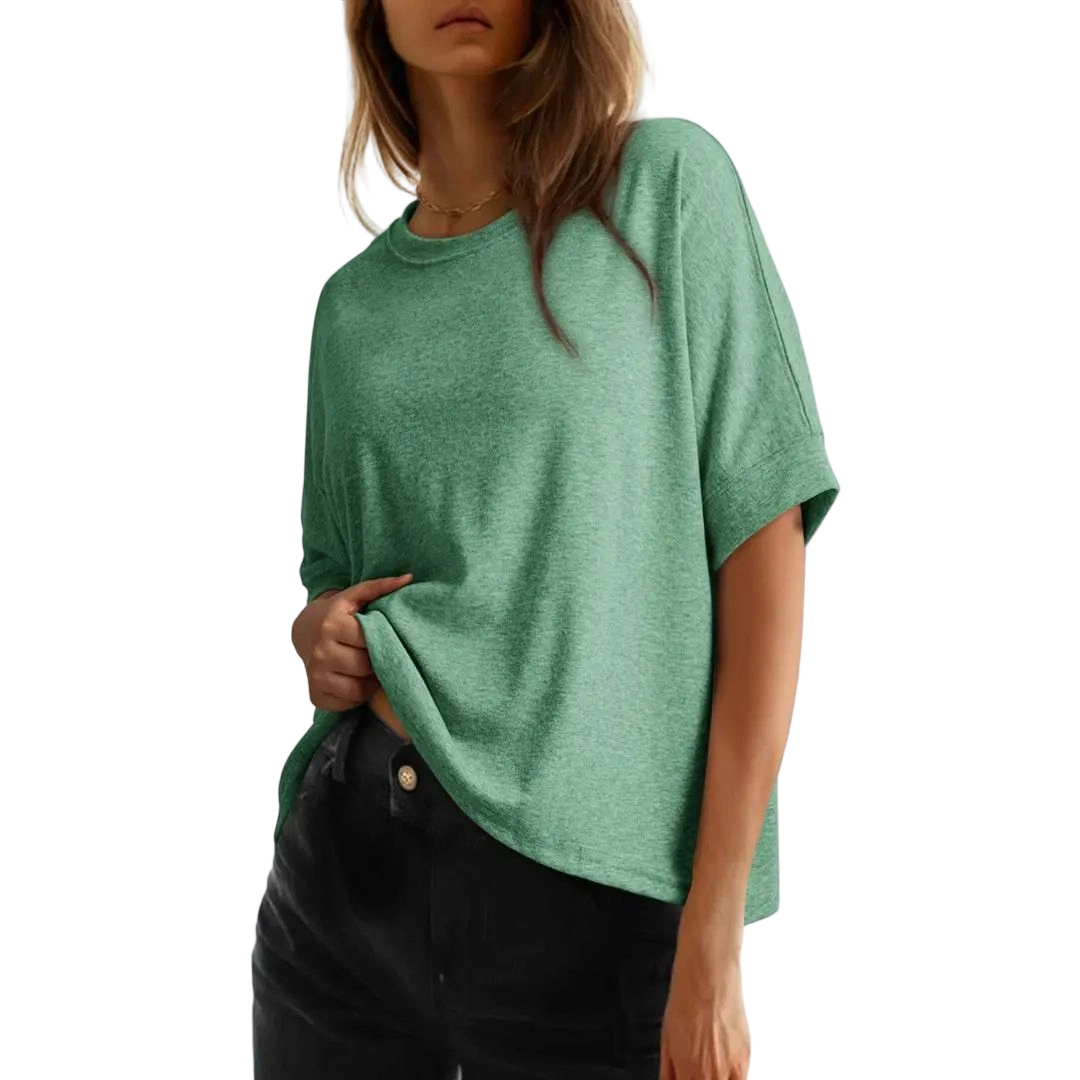 Women's Tops for Women 2026 Loose Oversized Basic Tee Comfortable Soft Fabric Flattering Fit - Womenswear