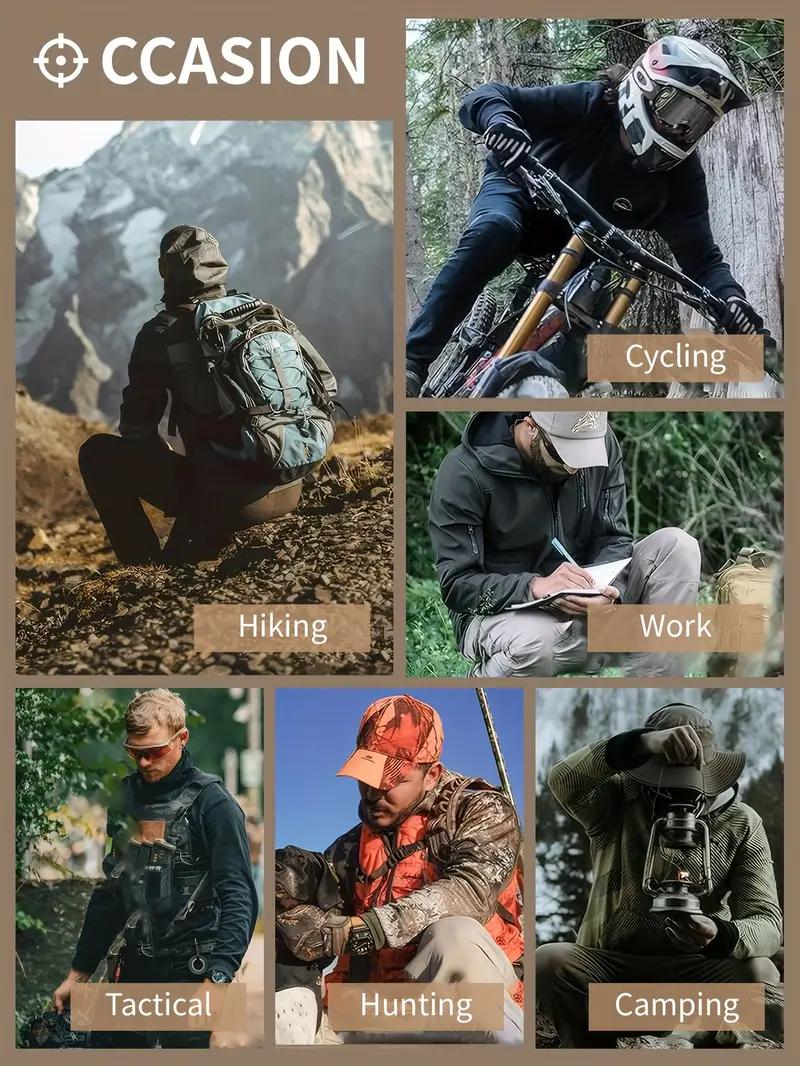 HOMUG Men's Solid Color Tactical Work Pants,230g/m² new fabric,with Multiple Pockets and Zipper Closures, Durable Outdoor Training Pants, Available in Multiple Colors, Fishing, outdoor activities, work, hiking, camping,Suitable for Spring and Autumn Wear.