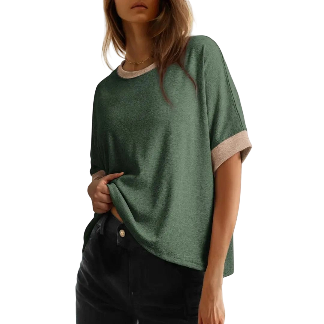 Women's Tops for Women 2026 Loose Oversized Basic Tee Comfortable Soft Fabric Flattering Fit - Womenswear