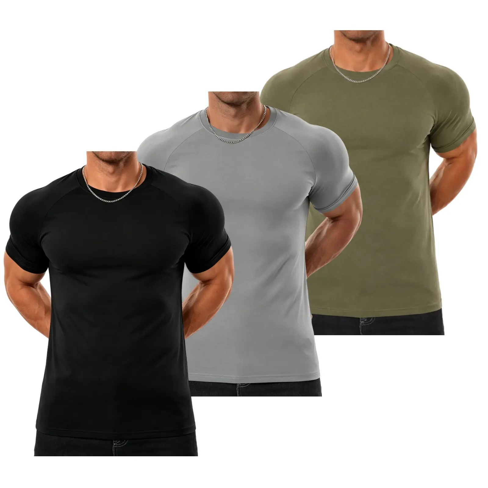 Men's Performance Raglan Athletic T-Shirt