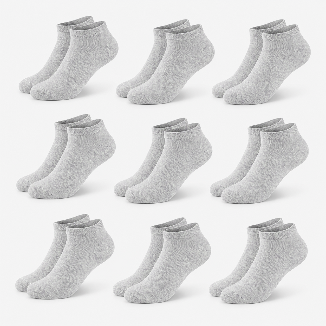 9-PAIR SOCKS ONLY $5 - No Show, Ankle & Crew Styles