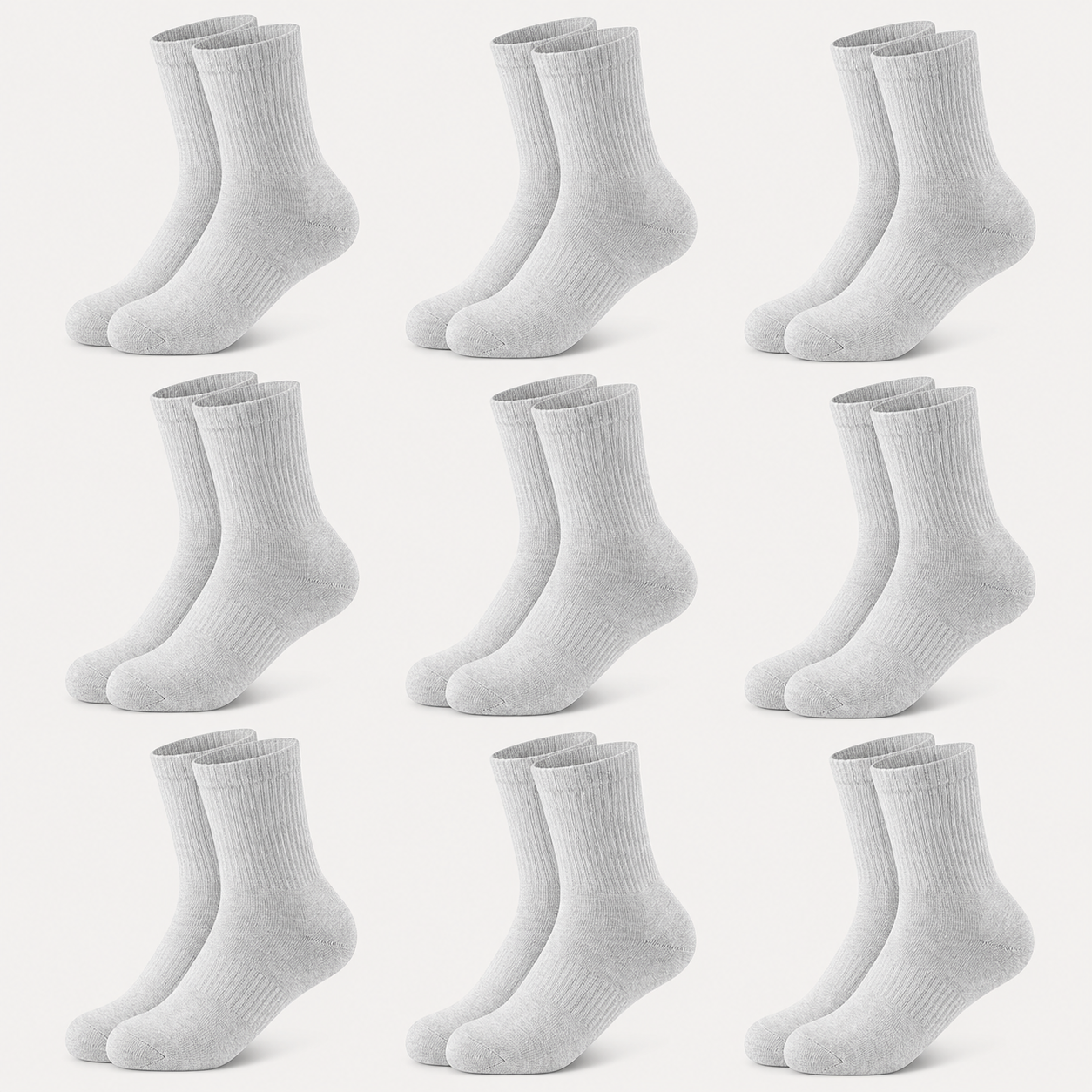 9-PAIR SOCKS ONLY $5 - No Show, Ankle & Crew Styles