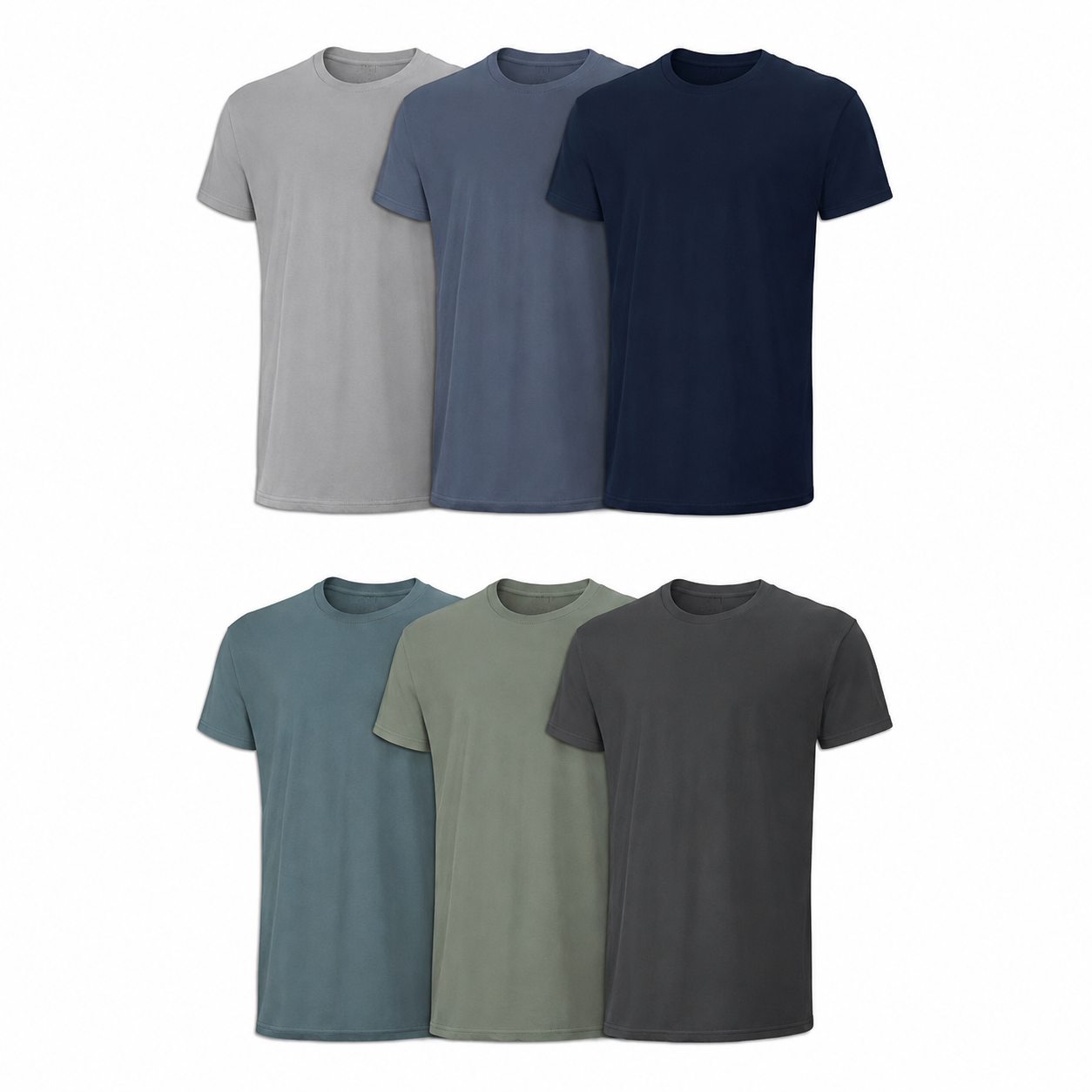 Men's 6-Pack Classic Cotton Crew Neck Undershirts
