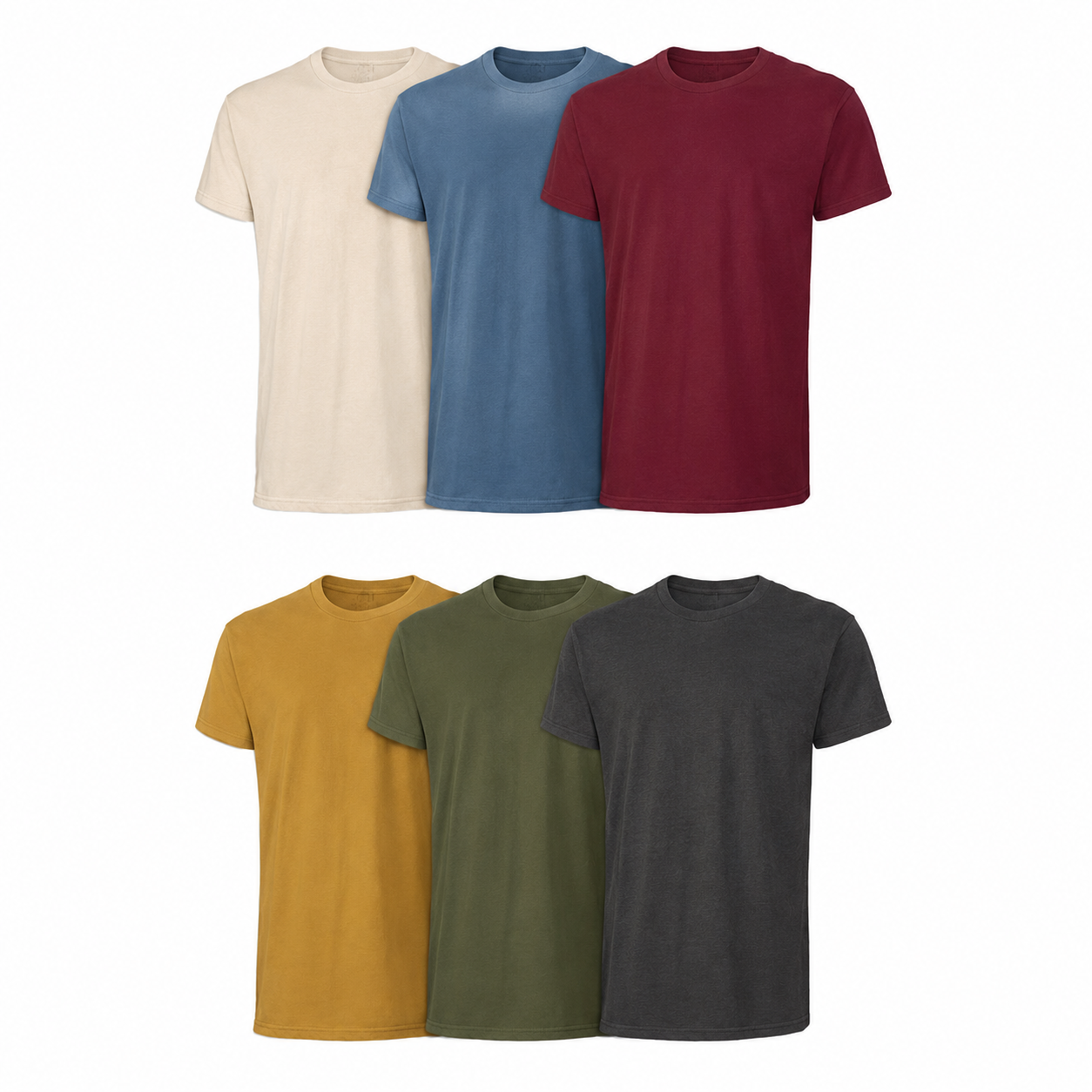 Men's 6-Pack Classic Cotton Crew Neck Undershirts
