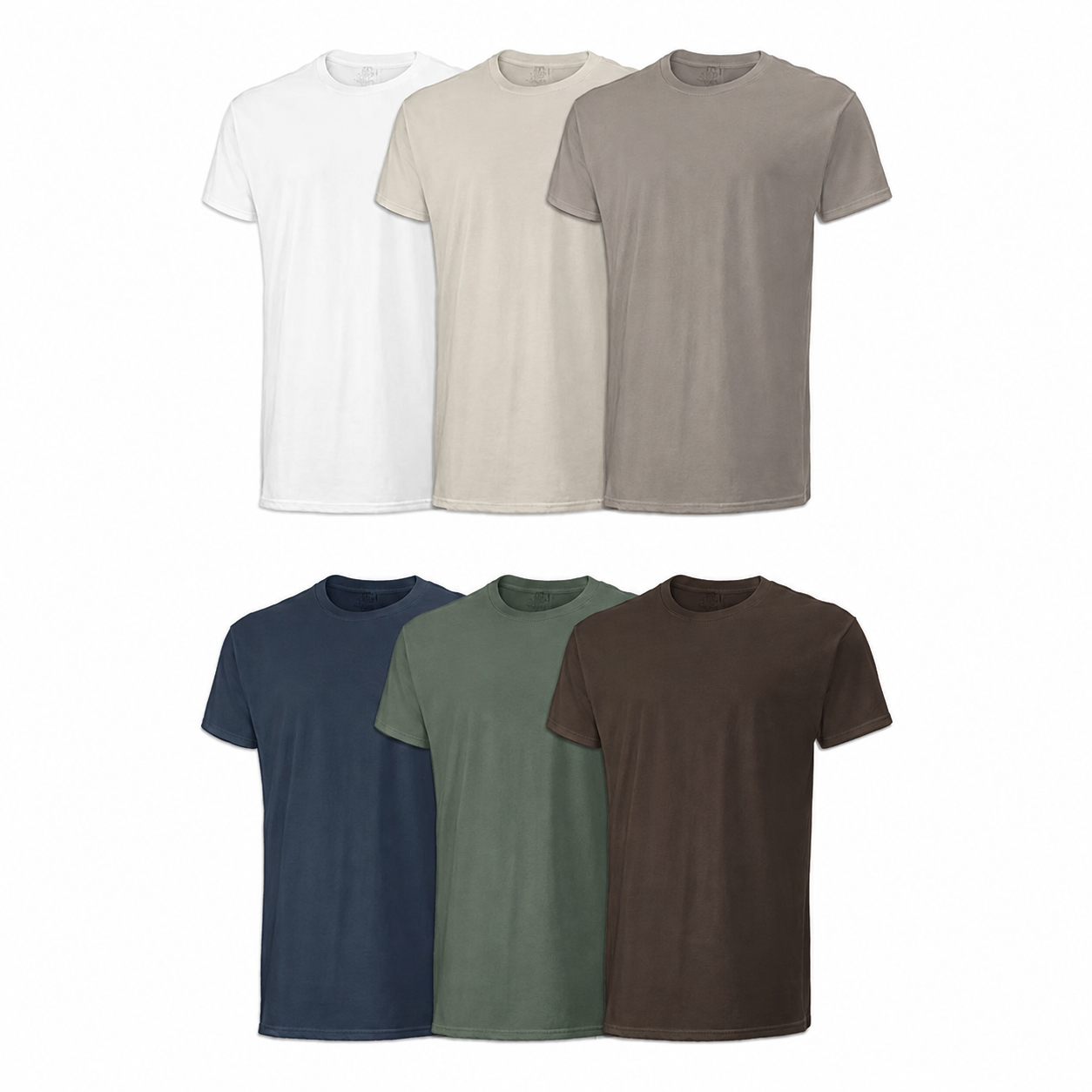 Men's 6-Pack Classic Cotton Crew Neck Undershirts