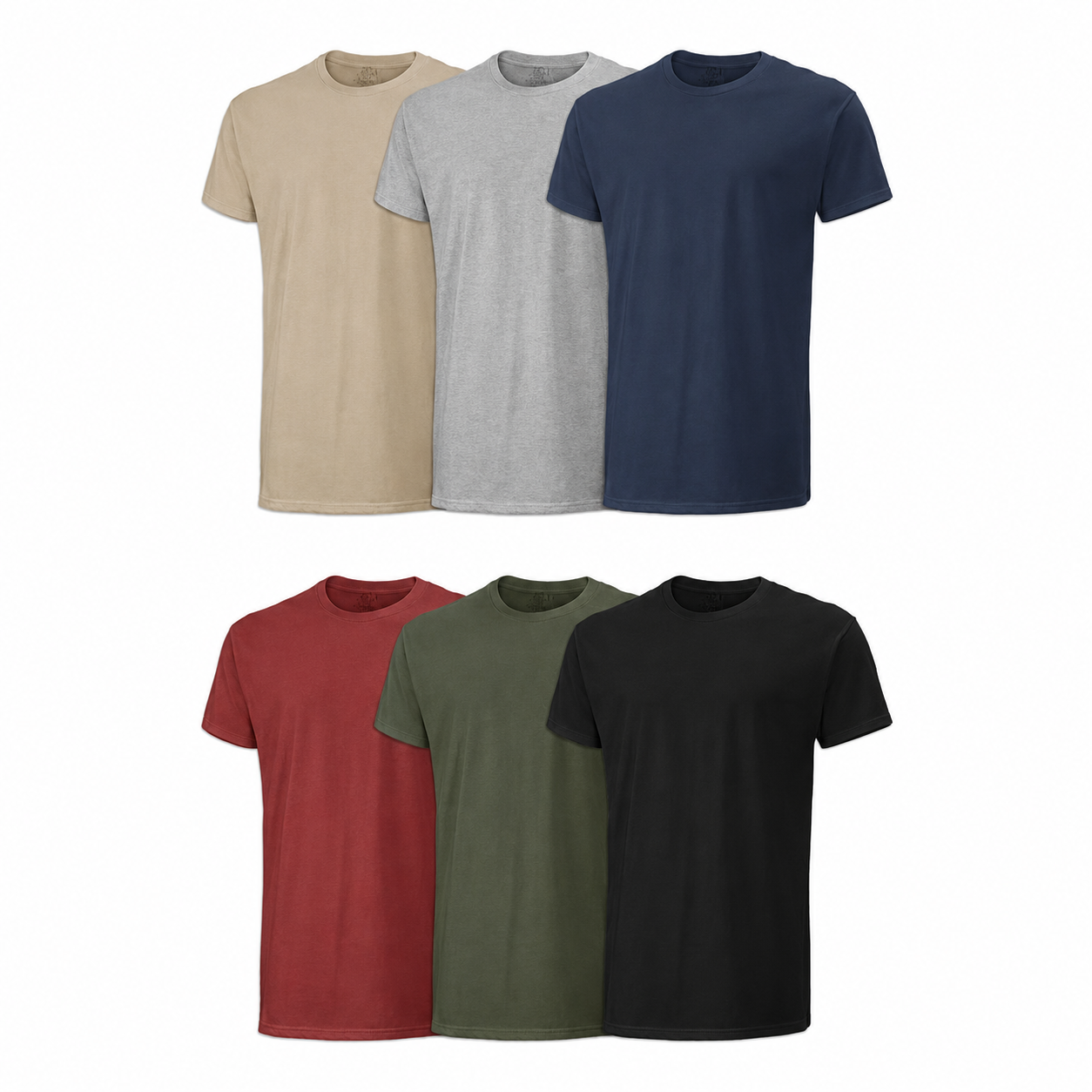 Men's 6-Pack Classic Cotton Crew Neck Undershirts