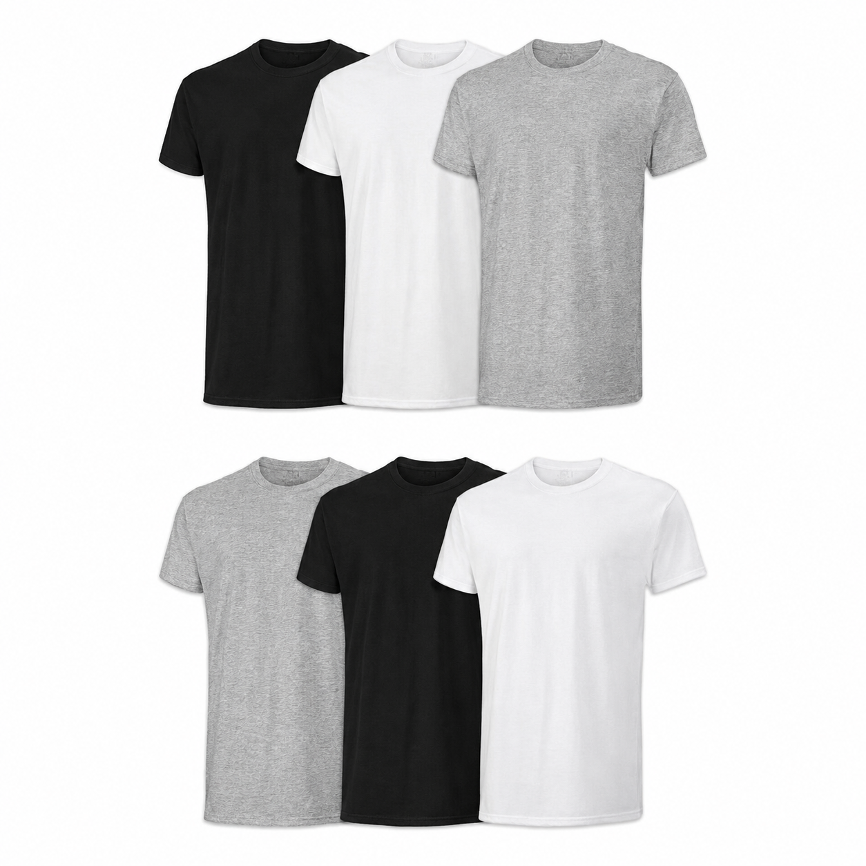 Men's 6-Pack Classic Cotton Crew Neck Undershirts