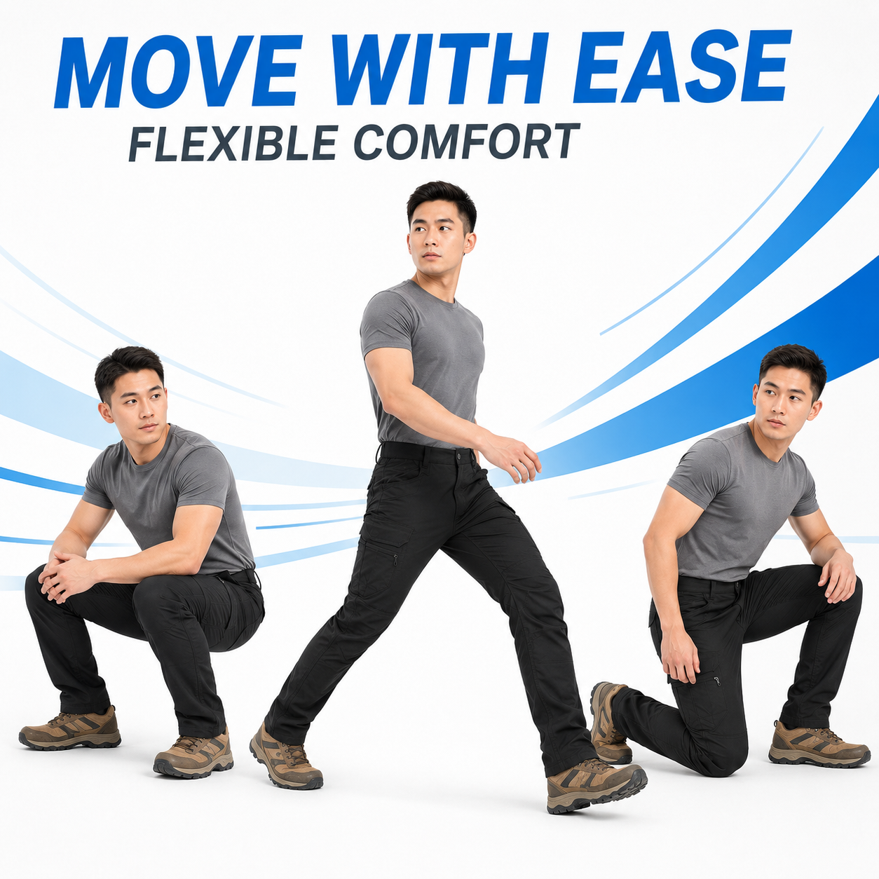 Men's Stretch Tactical Cargo Work Pants Multi-Pack