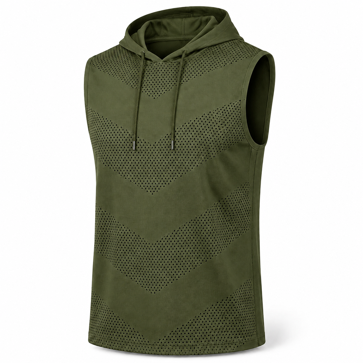Men's Ventilated Sleeveless Athletic Hoodies