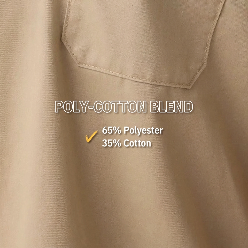 Men's Relaxed Fit 1/4 Zip Short Sleeve Work Shirt