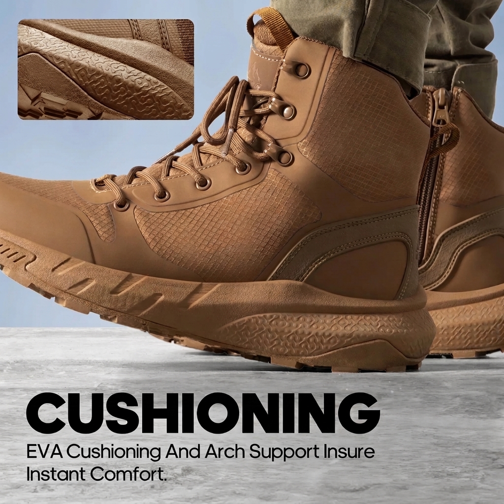 Men's 8" Lightweight Tactical Side-Zip Boots