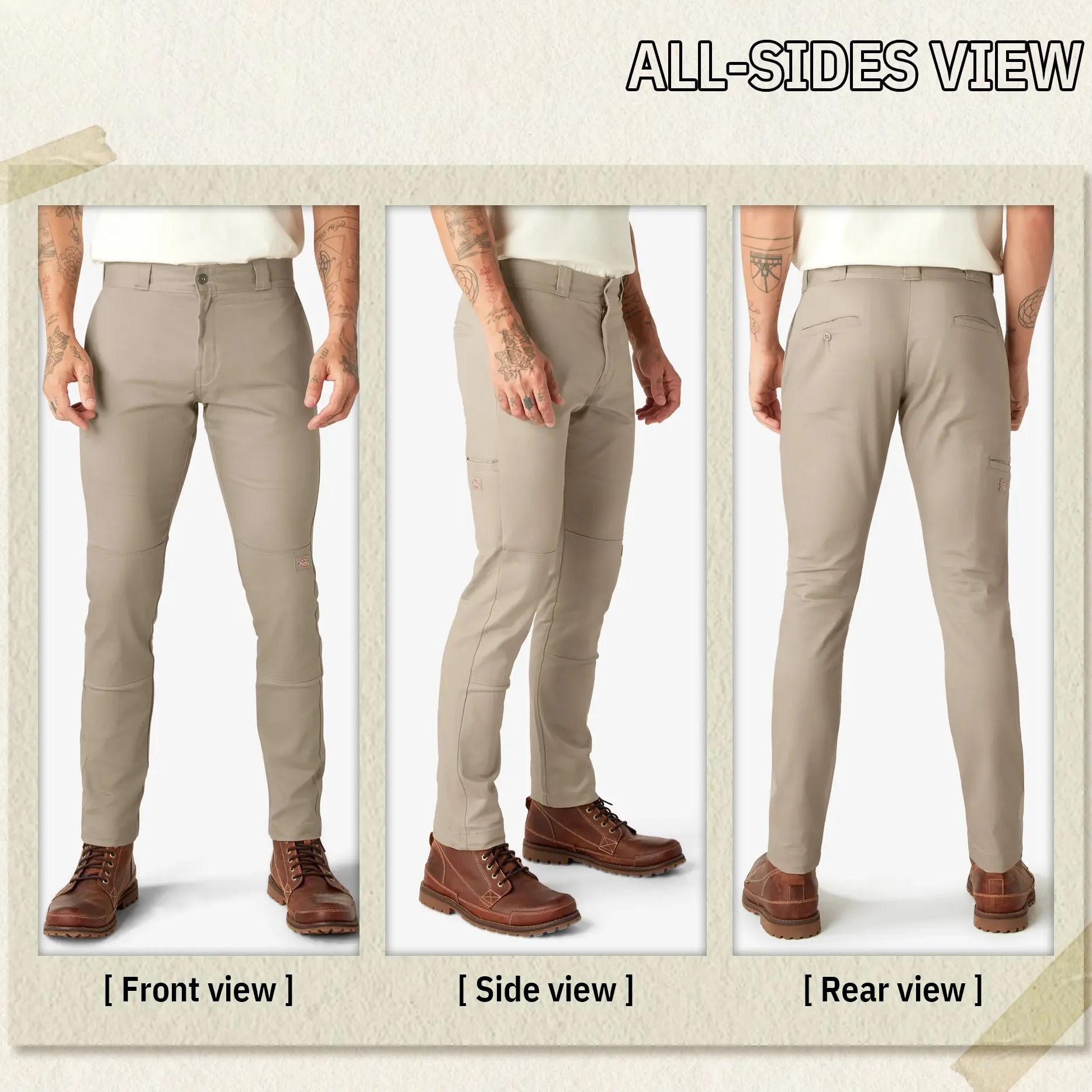Men's FLEX Slim Fit Double-Knee Work Pants