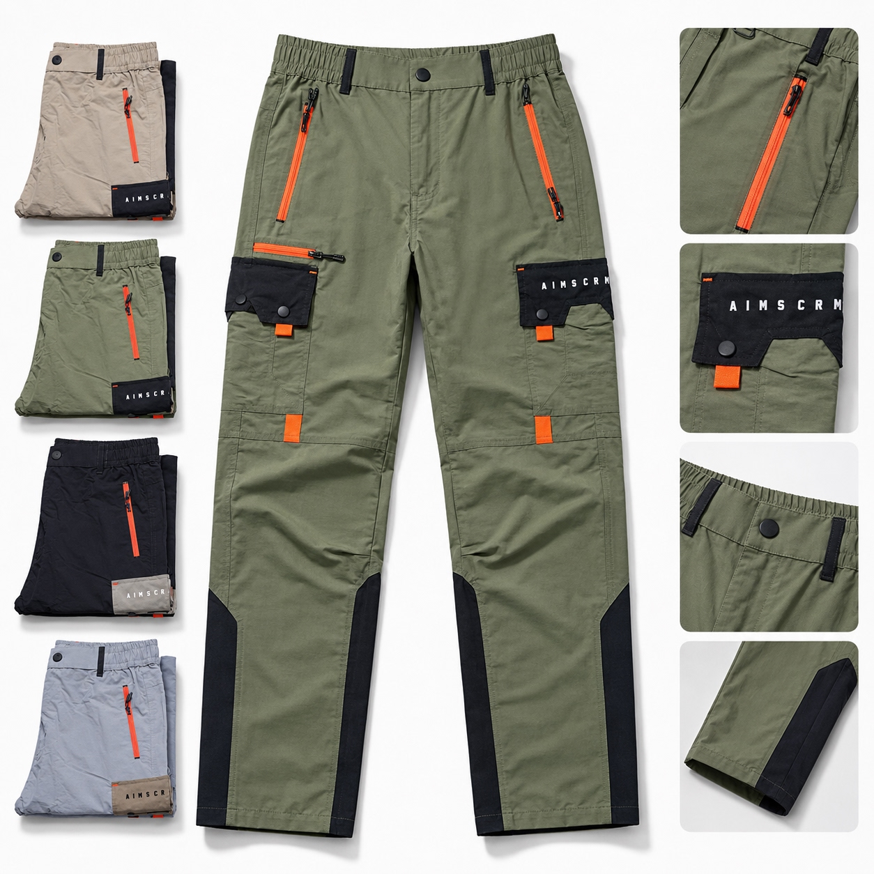 Men’s Multi-Pocket Utility Cargo Work Pants
