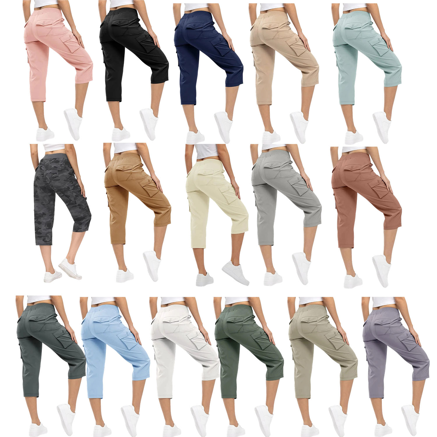 🔥Women’s Lightweight Quick-Dry Capri Cargo Pants