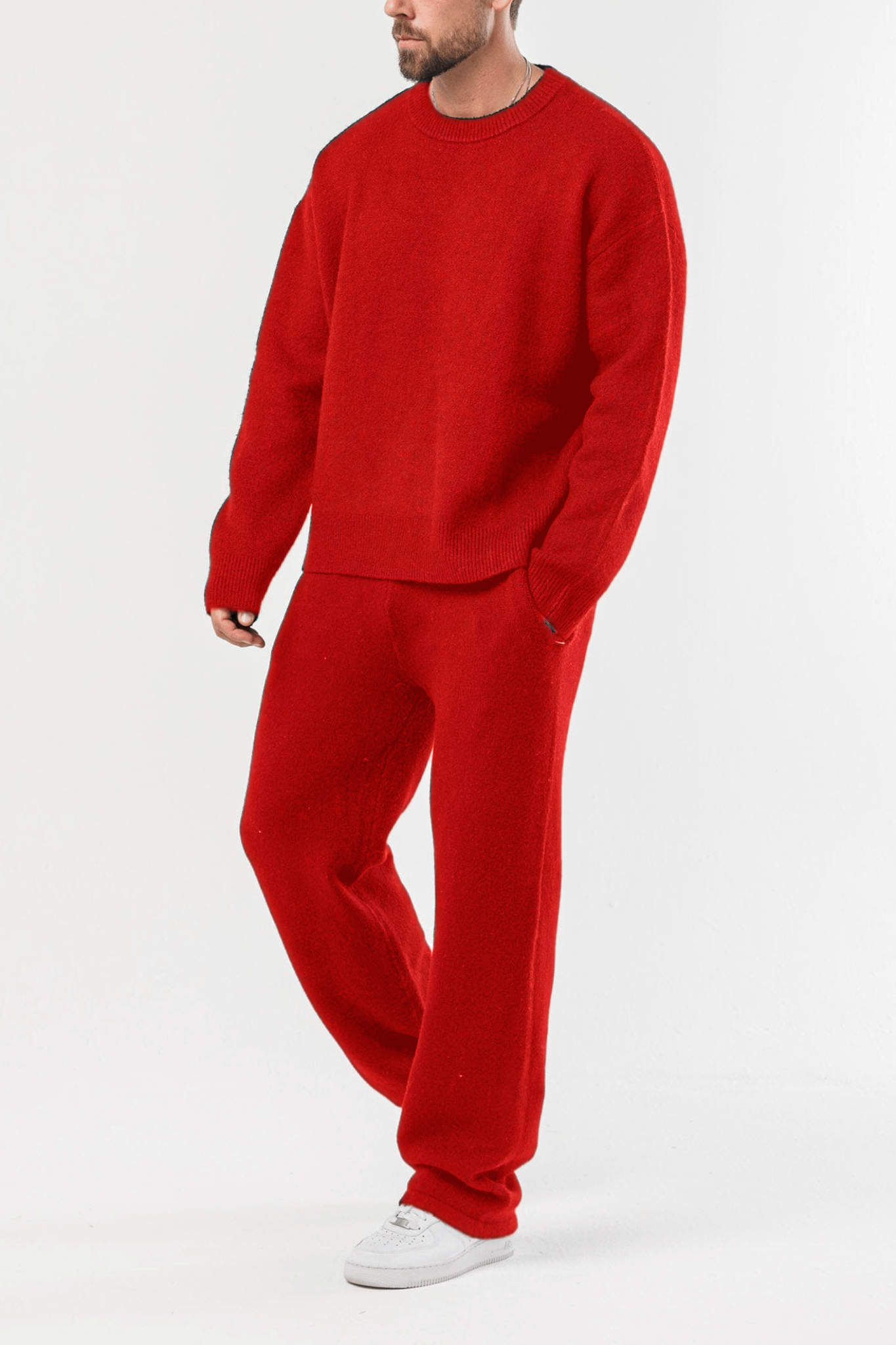 Men’s Classic Knit Sweater Set – Everyday Comfort Outfit