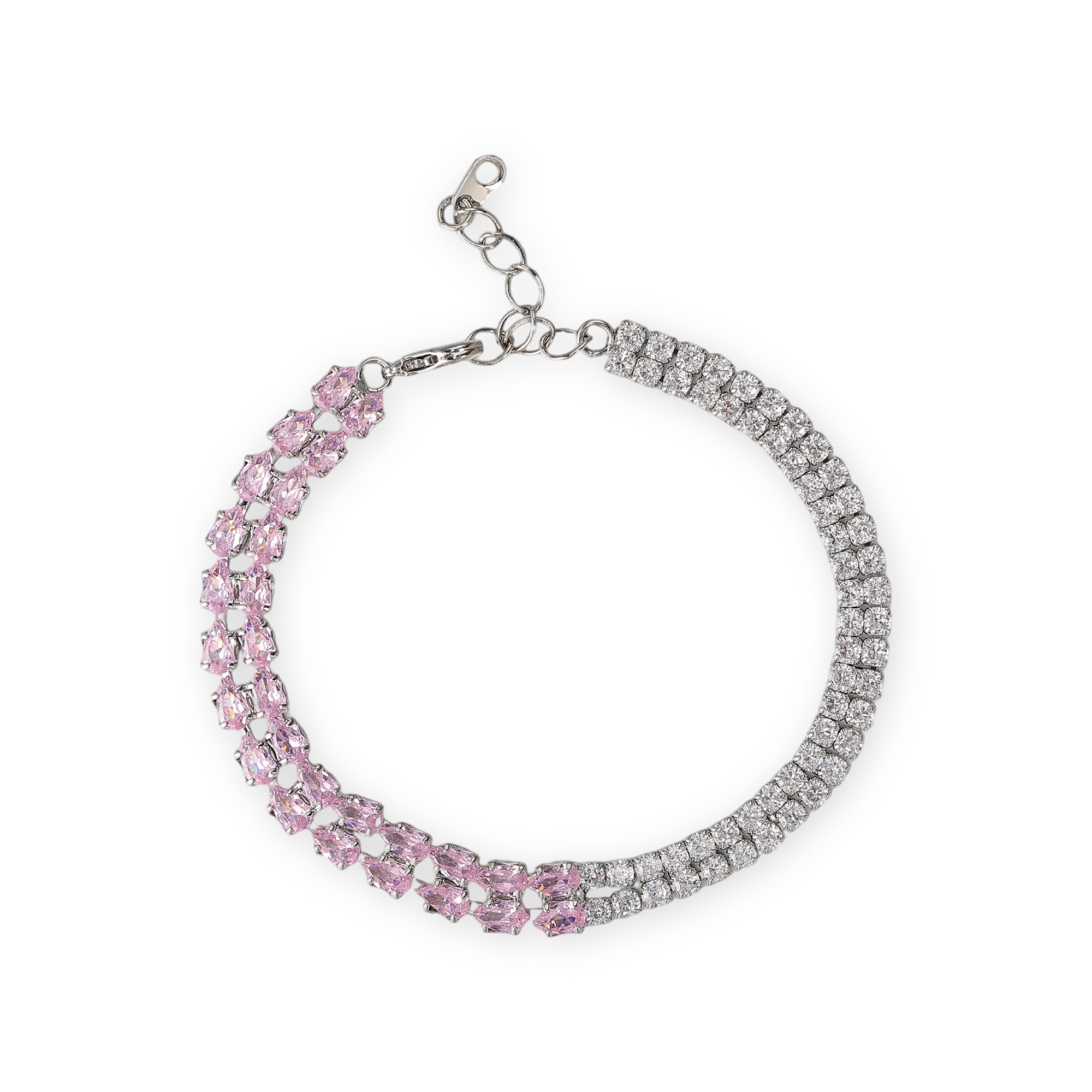 Élisabette Dual-Color Teardrop Round Bracelet