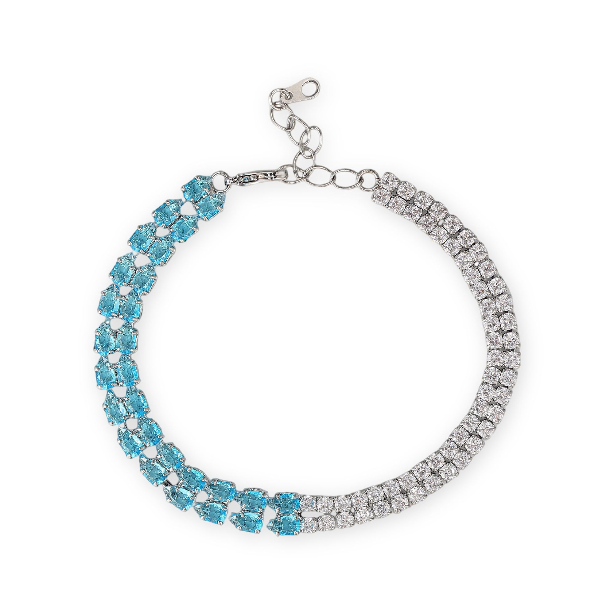 Élisabette Dual-Color Teardrop Round Bracelet