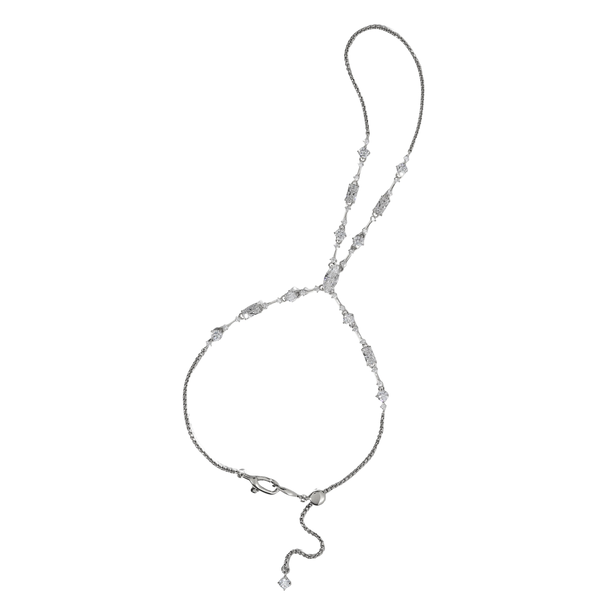 Élixene 18K Gold Mixed Shape Link Finger Bracelet