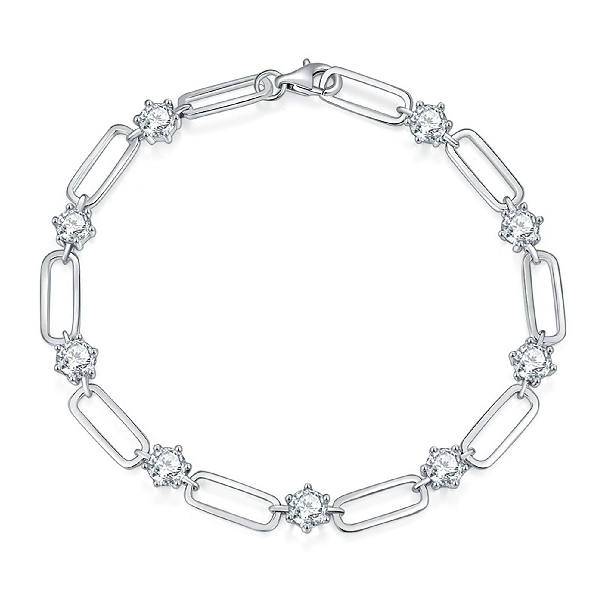 Émélia 18K Gold Paperclip Link Round Bracelet