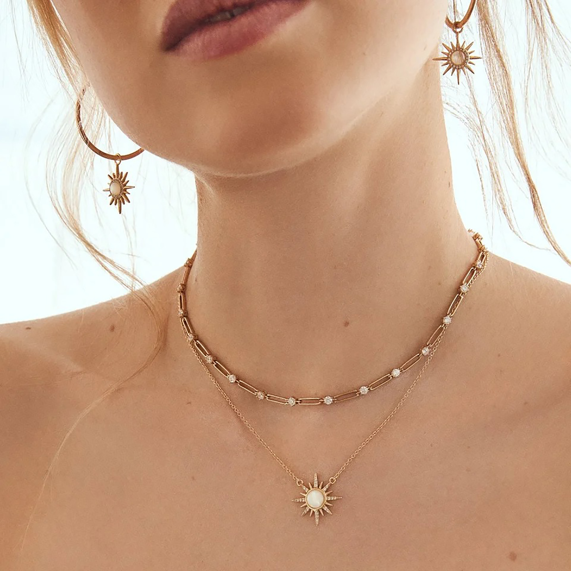 Émélia 18K Gold Paperclip Link Round Necklace
