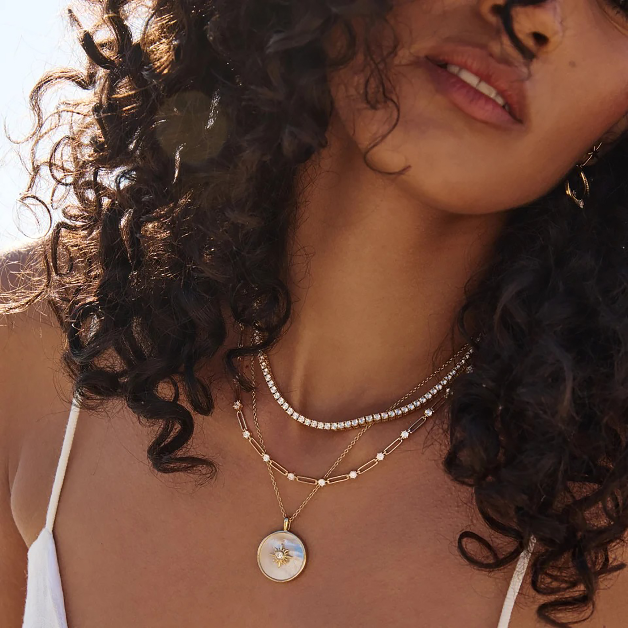 Émélia 18K Gold Paperclip Link Round Necklace