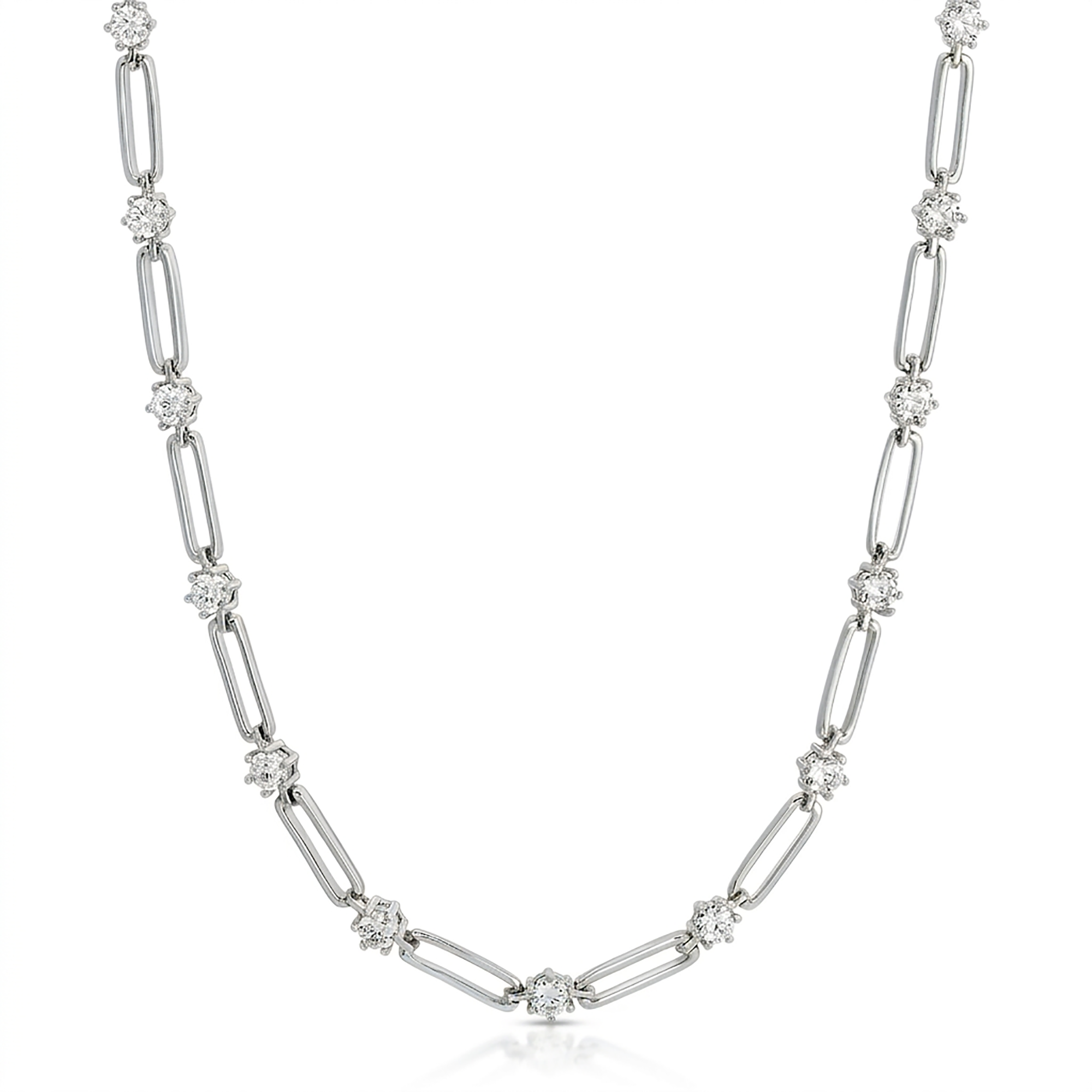 Émélia 18K Gold Paperclip Link Round Necklace